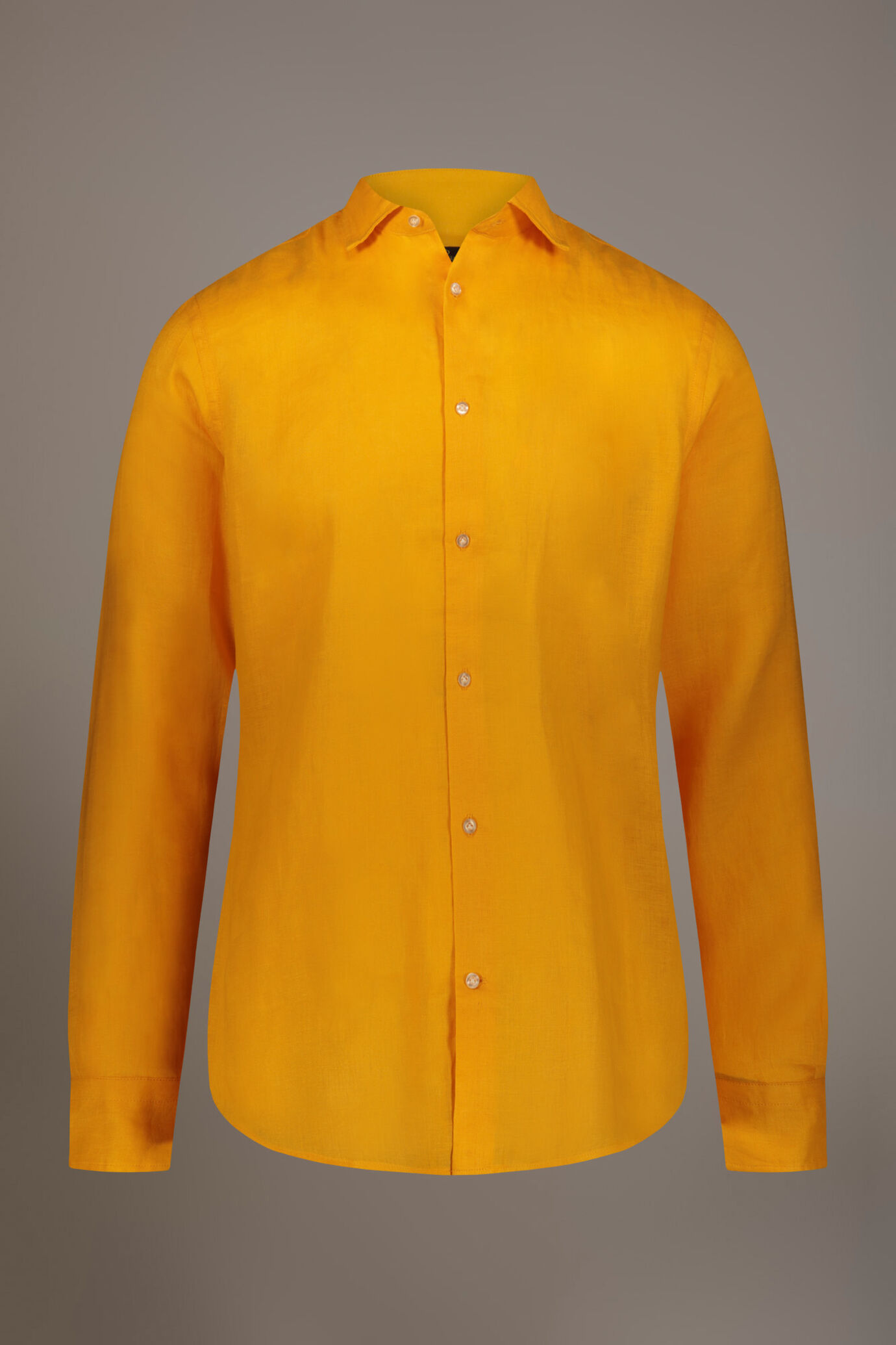 Casuales Hemd mit französischem Kragen und bequemer Passform aus 100% Leinen image number 3