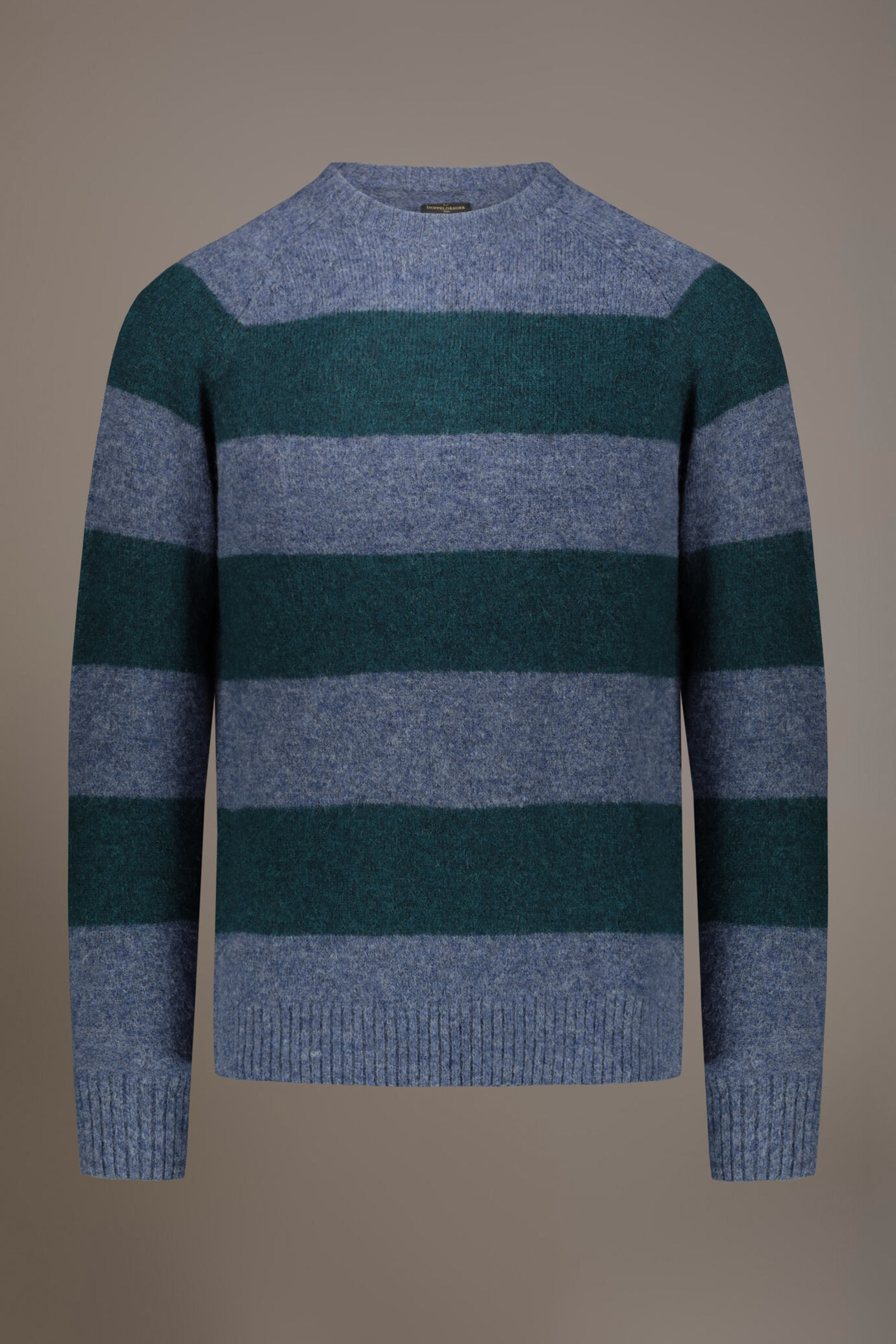 Mohair wool blend round neck sweater image number 4