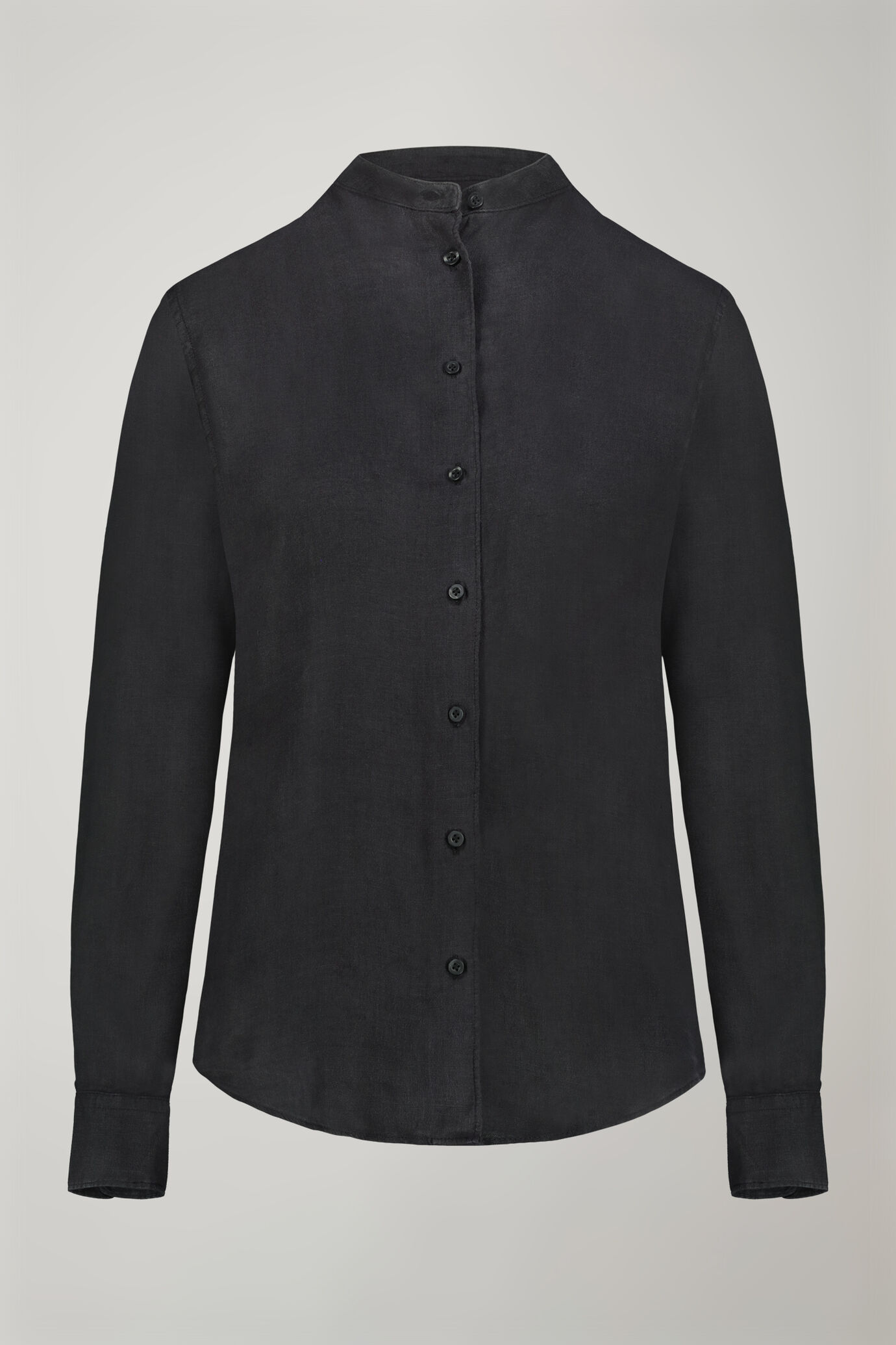 Camicia donna con collo coreano 100% lino image number 4