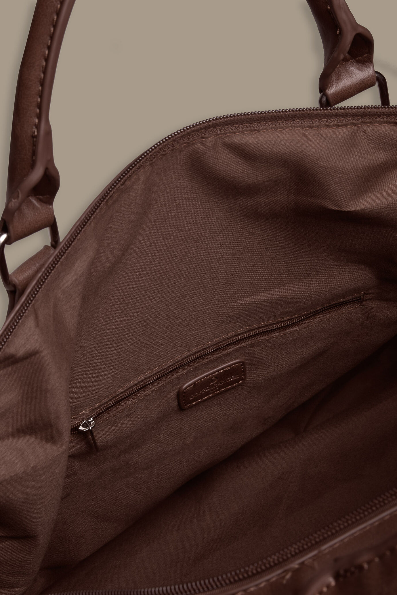 Borsa da viaggio 30 litri cotone e ecopelle image number 2