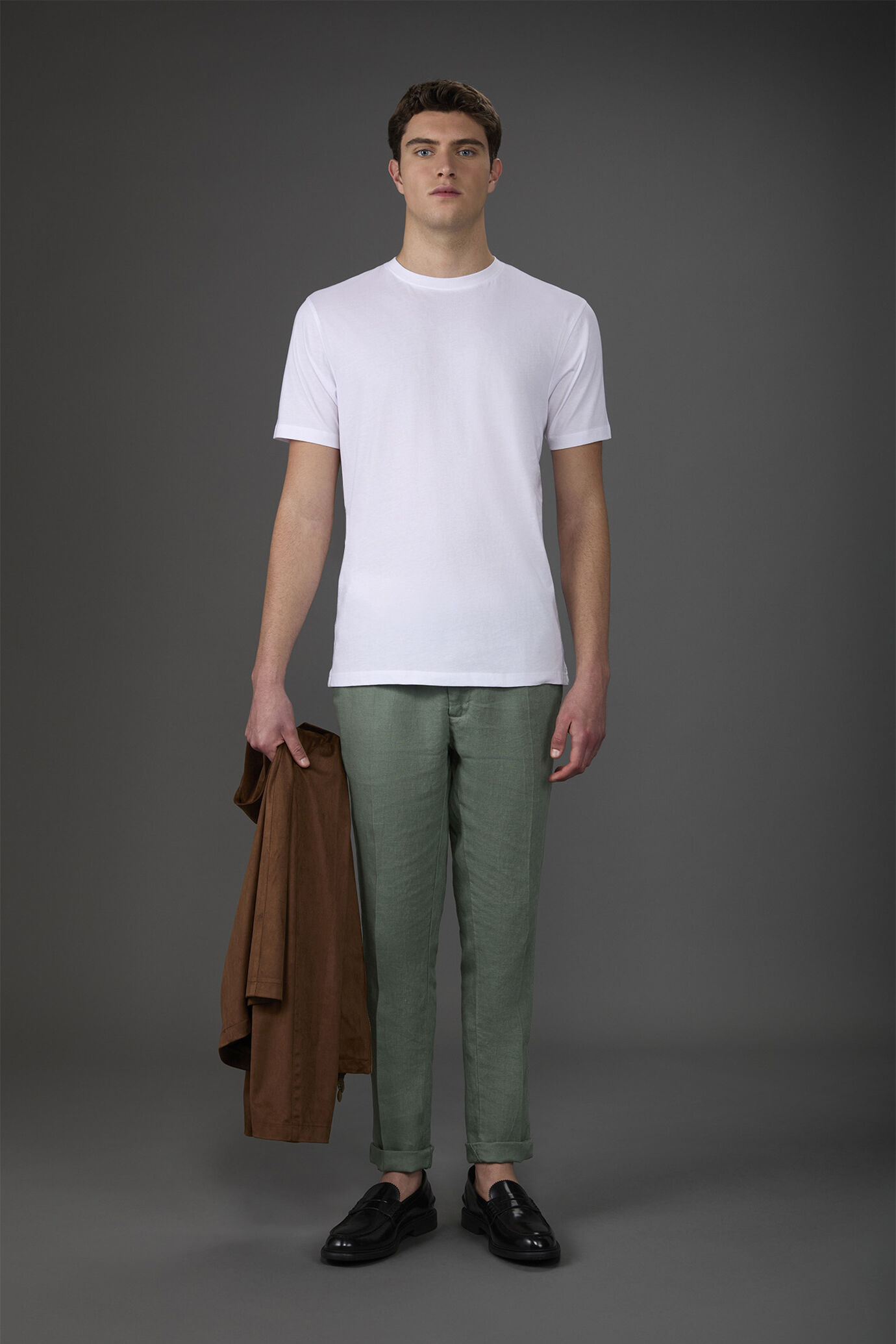 Kurzarm-T-Shirt für Herren mit Rundhalsausschnitt aus Bio-Baumwolle image number 1