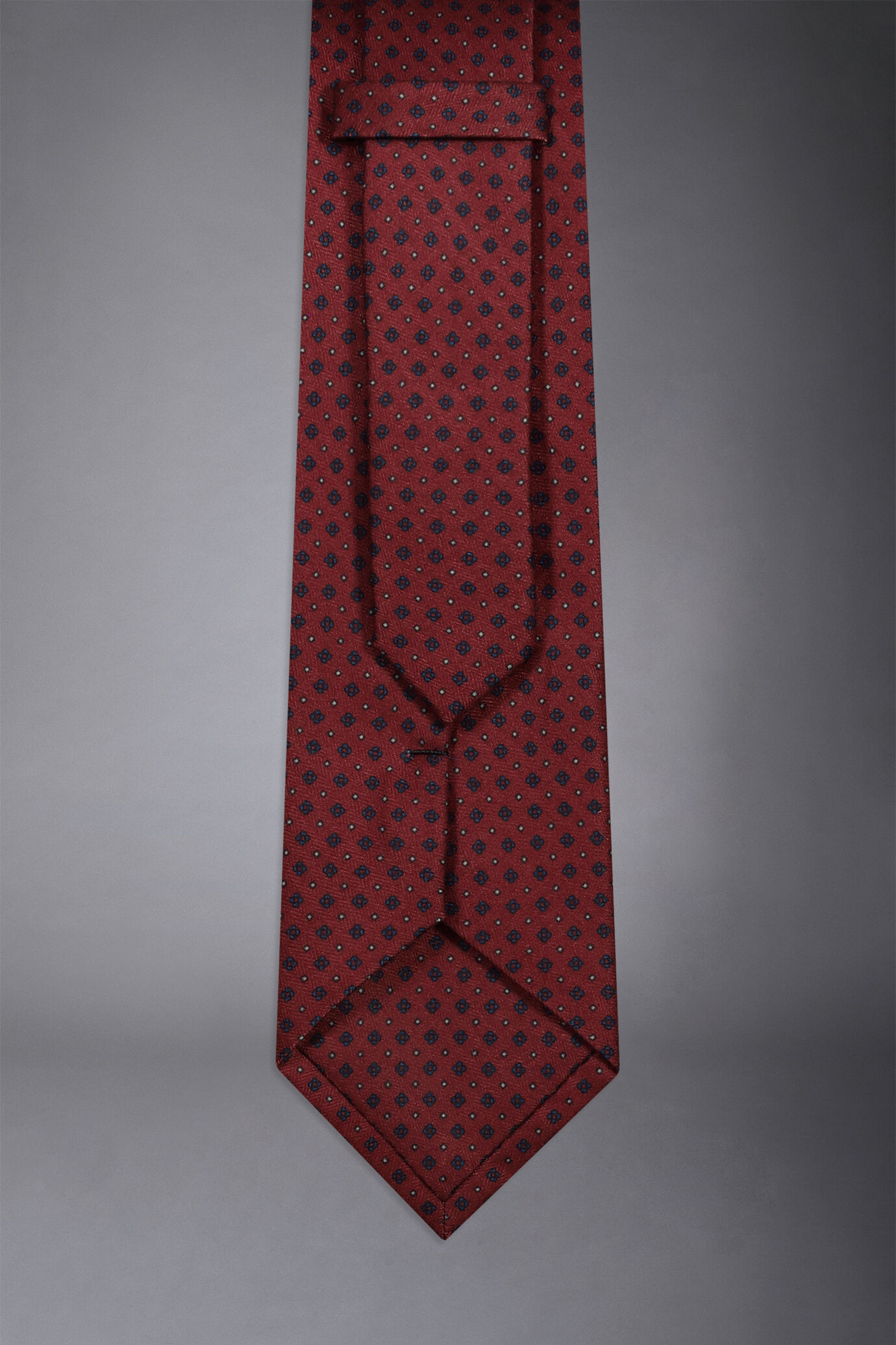 Men's micro pattern wool blend tie image number 1