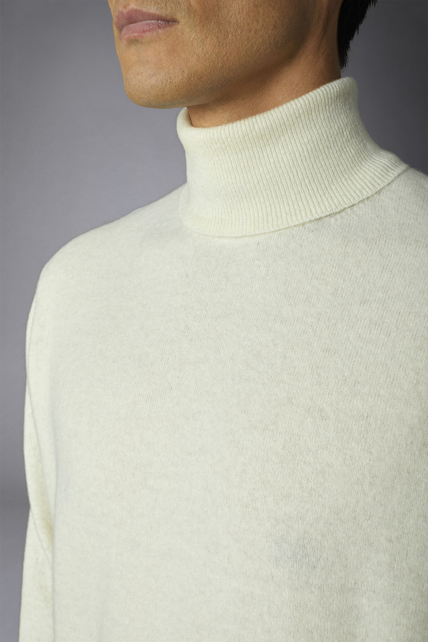 Men's turtleneck lambswool blend regular fit sweater image number 2