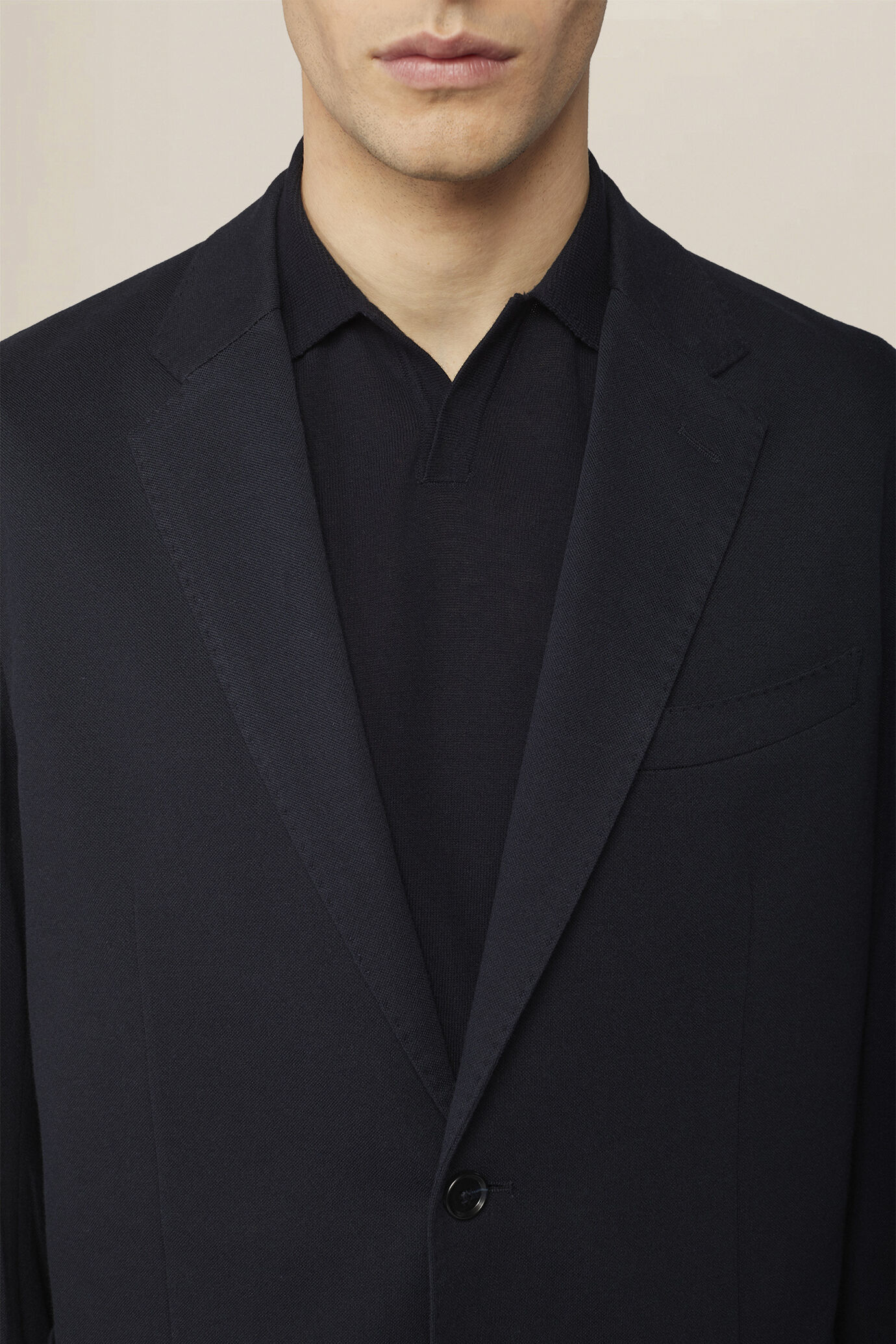 Veste homme &agrave; simple boutonnage, sans doublure, coupe classique image number 2