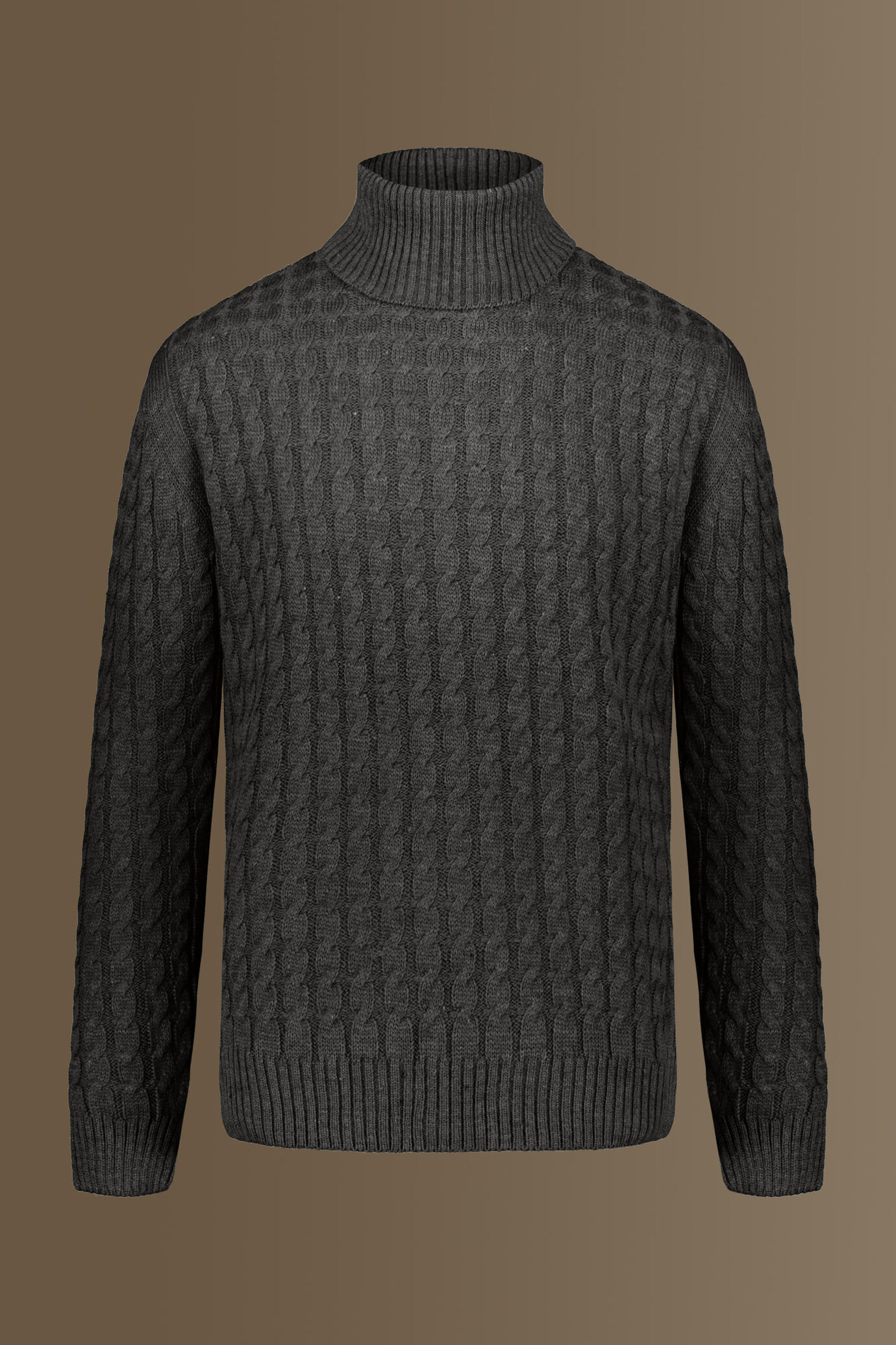 Maglia collo alto misto lana image number 0