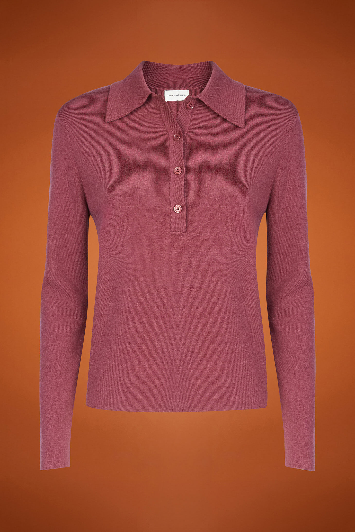Polo donna a manica lunga regular fit image number 4