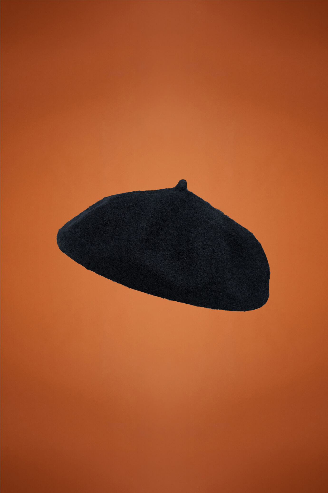 Women's beret 100% plain wool image number 0