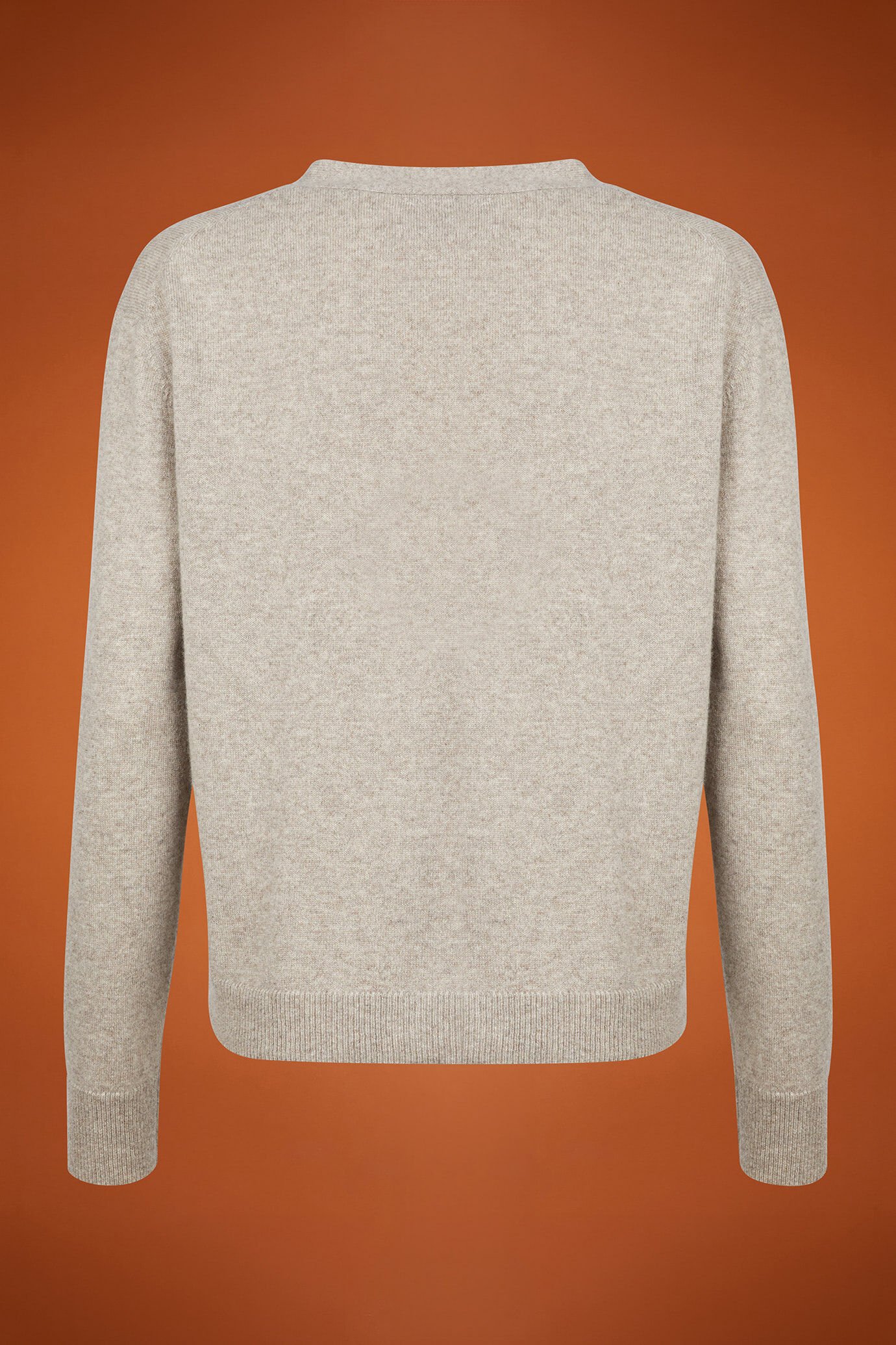 Women's regular fit crew neck cardigan in 100% cashmere image number 5