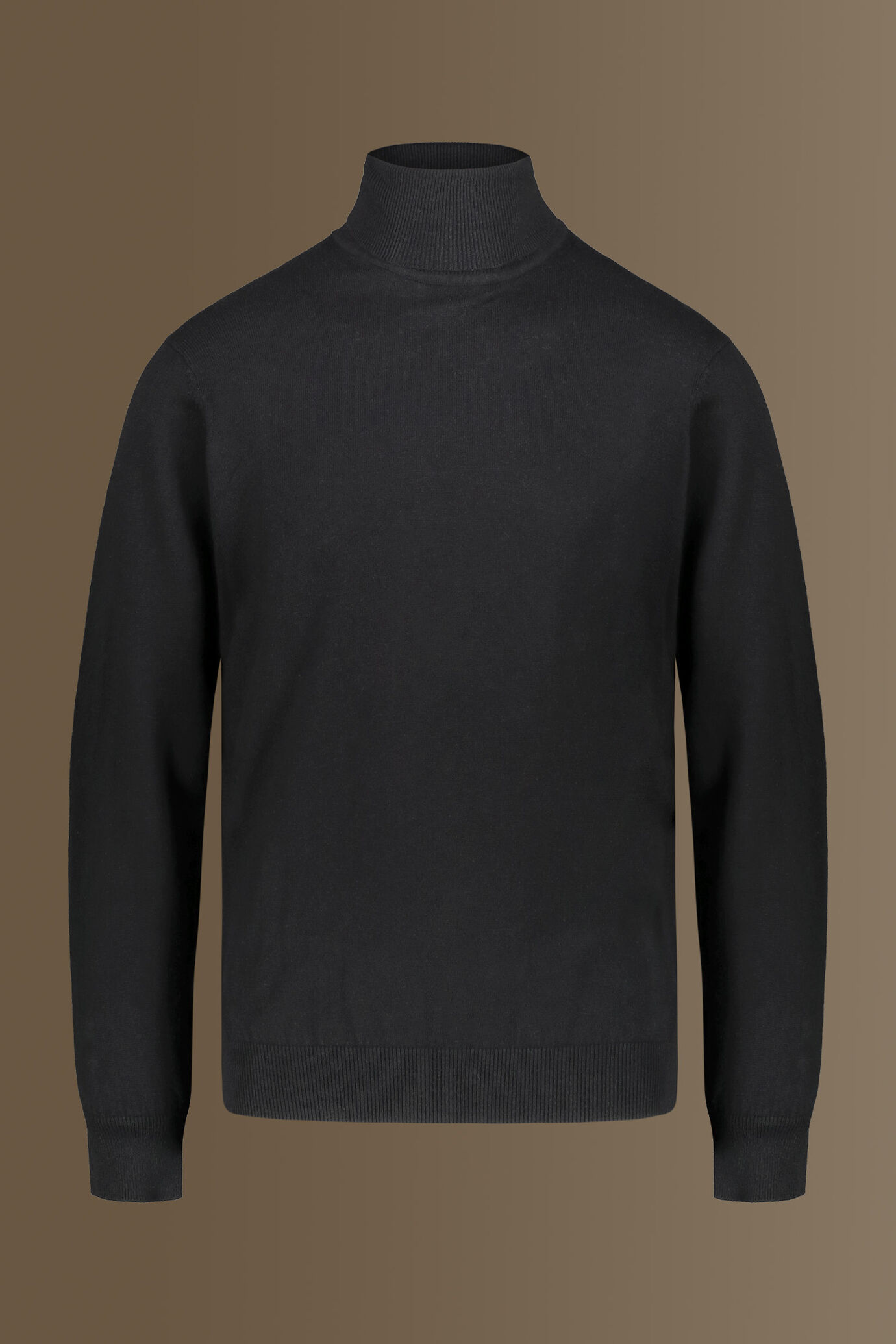 Maglia collo alto misto lana e cotone image number 3