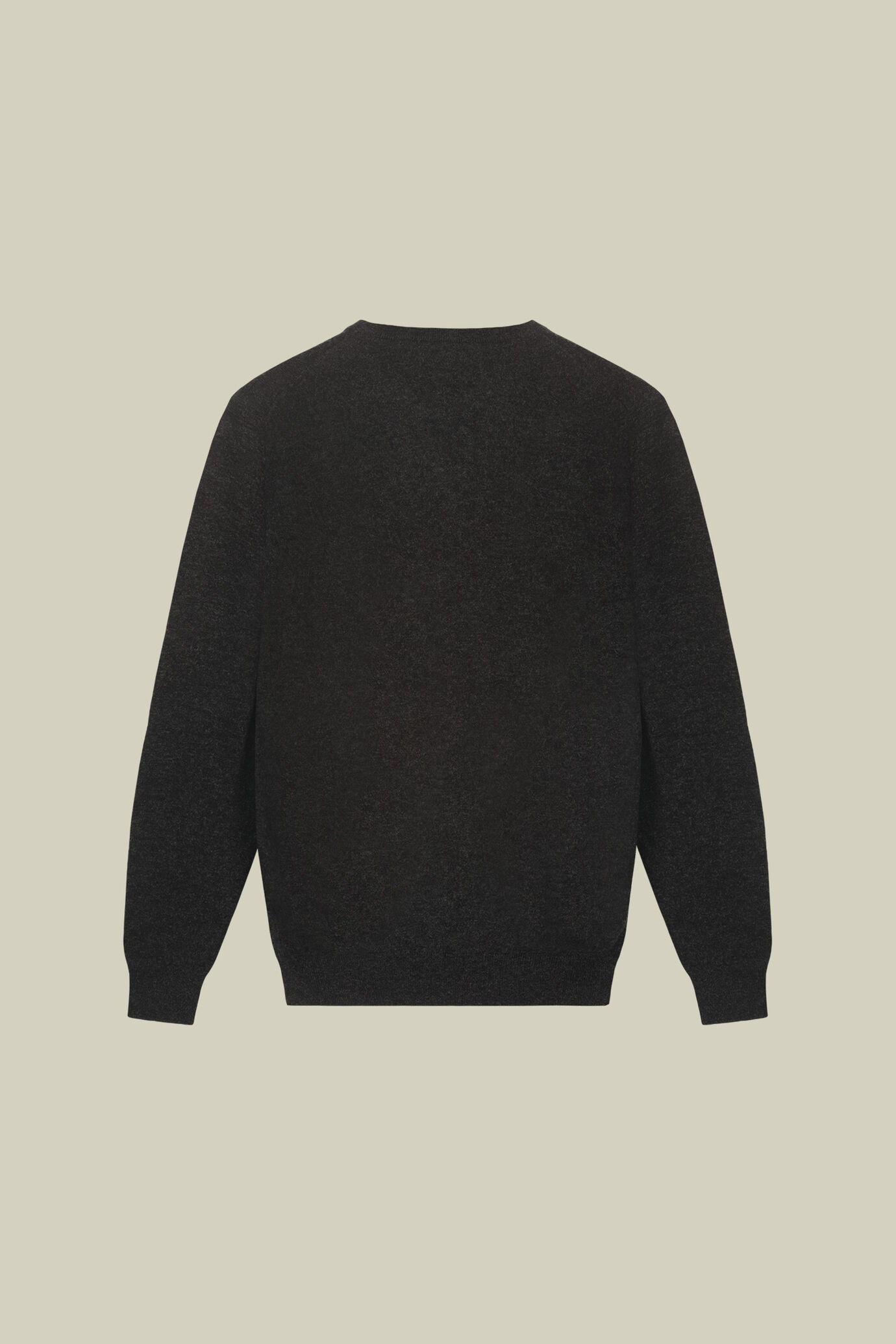 Maglia uomo girocollo in misto lana e cotone regular fit image number 5