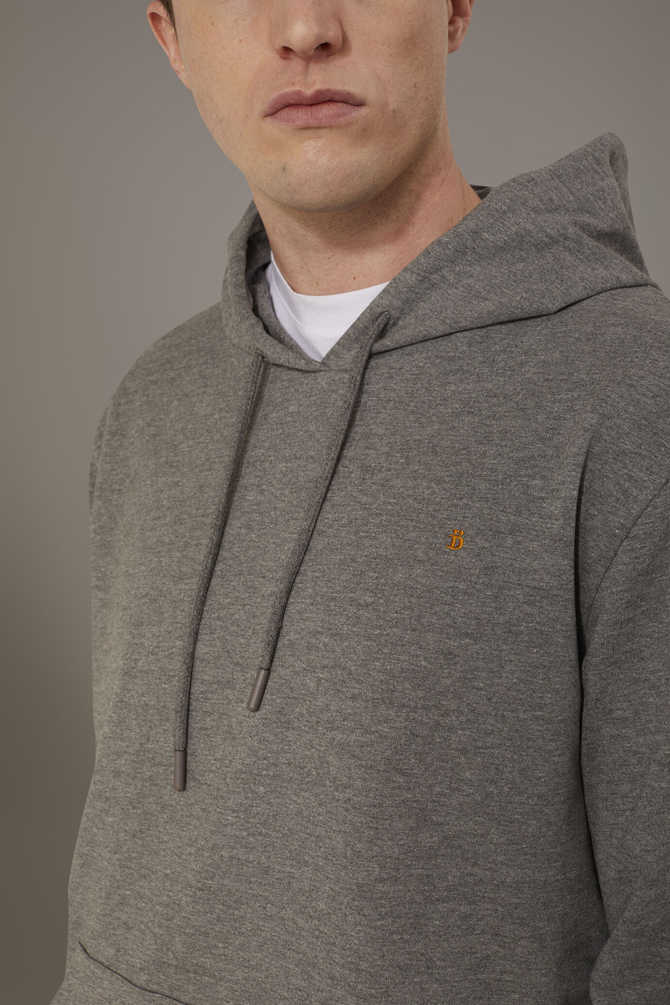 Felpa con cappuccio 100% cotone image number 2