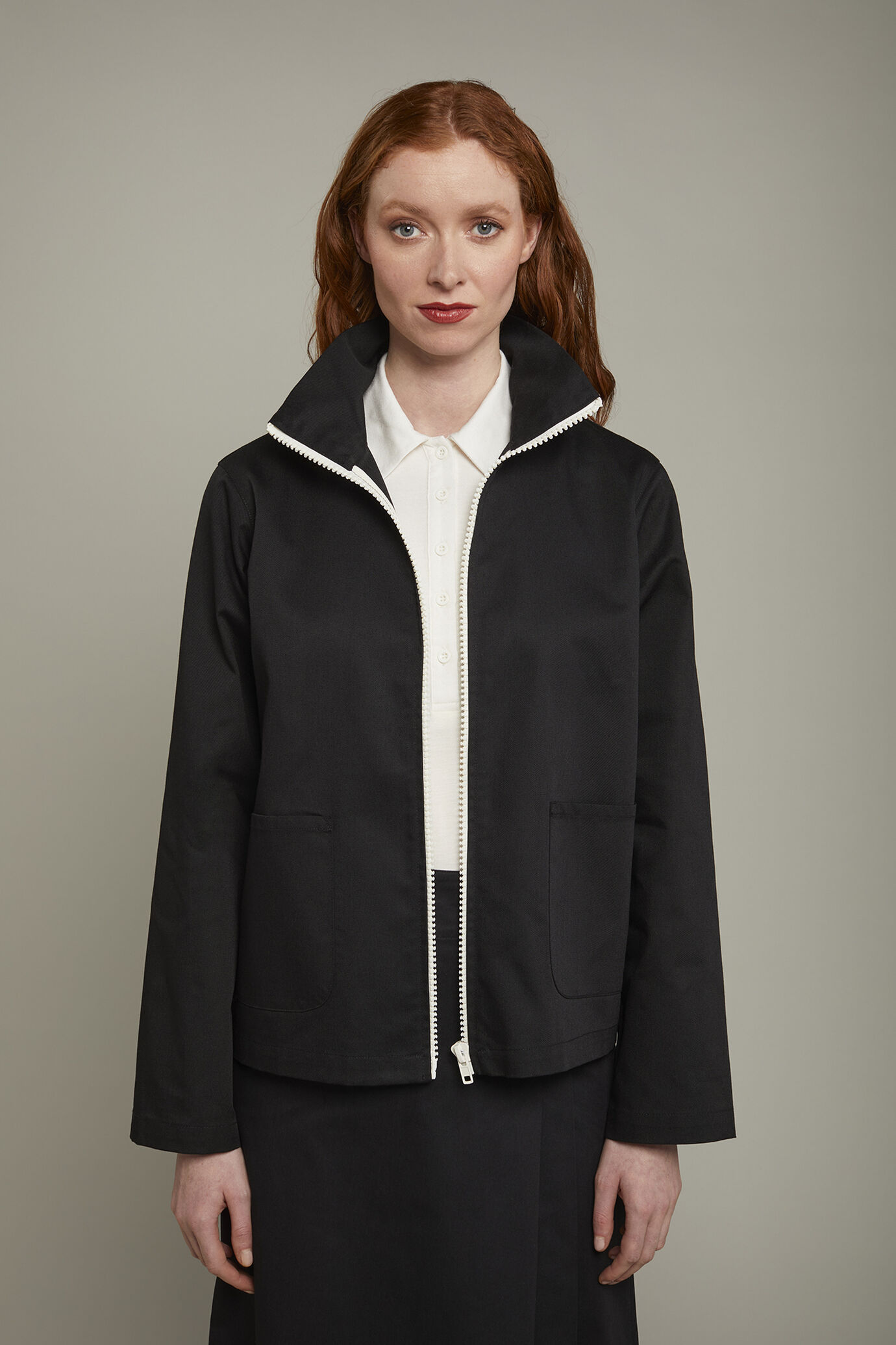 Veste femme avec zip coupe régulière image number 2