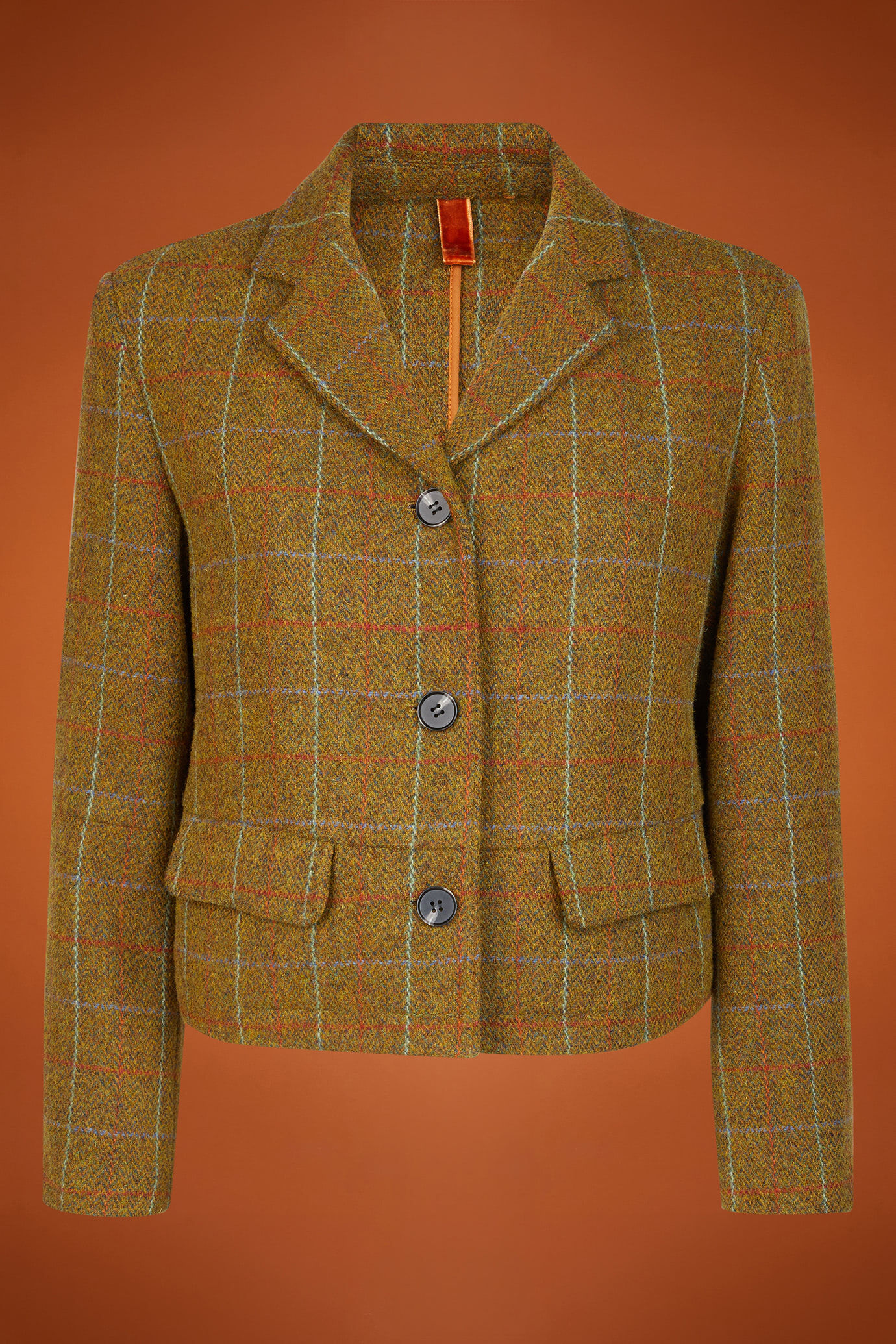 Einreihiger Damen-Blazer mit Karomuster image number 4