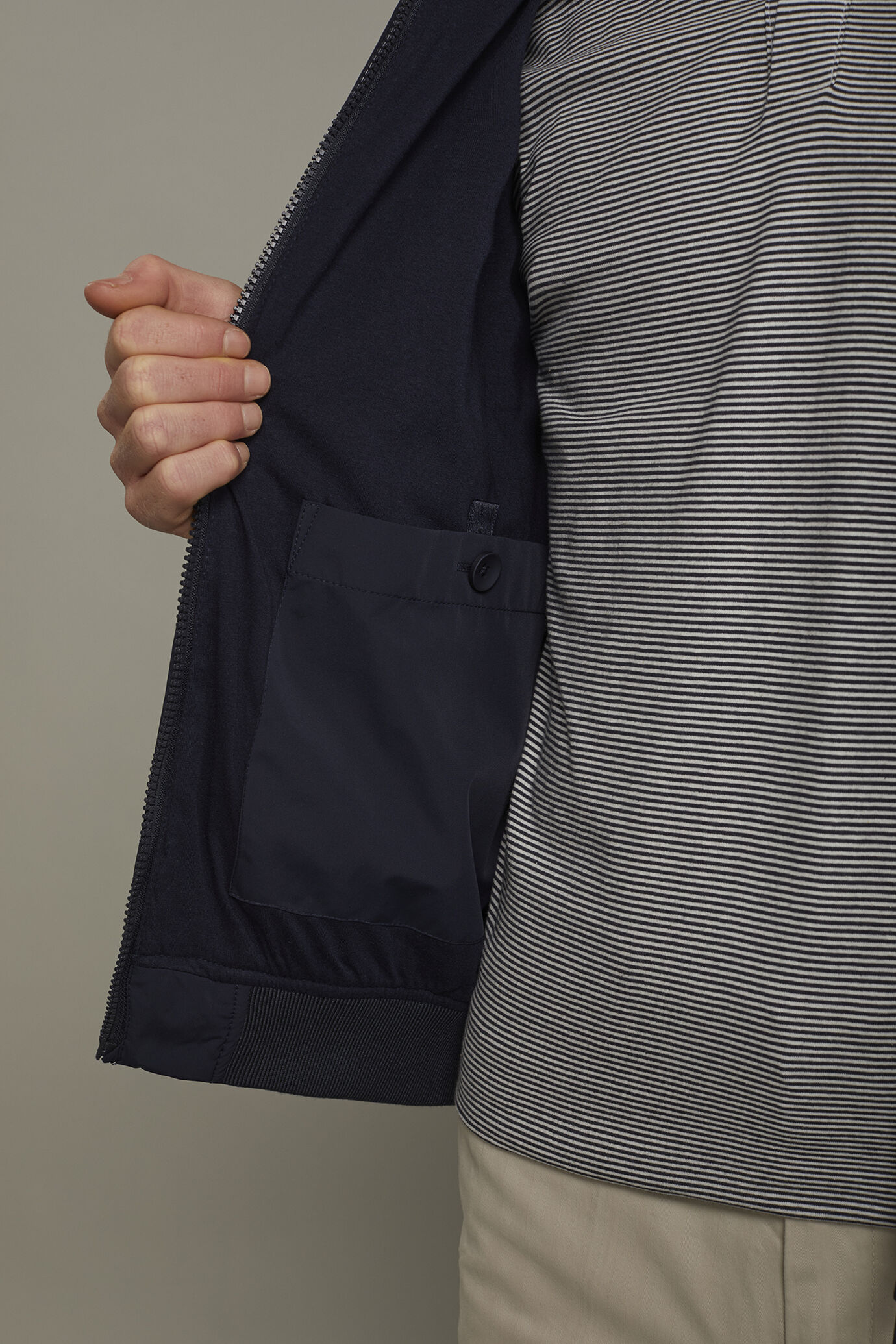 Giubbino uomo foderato comfort fit image number 5