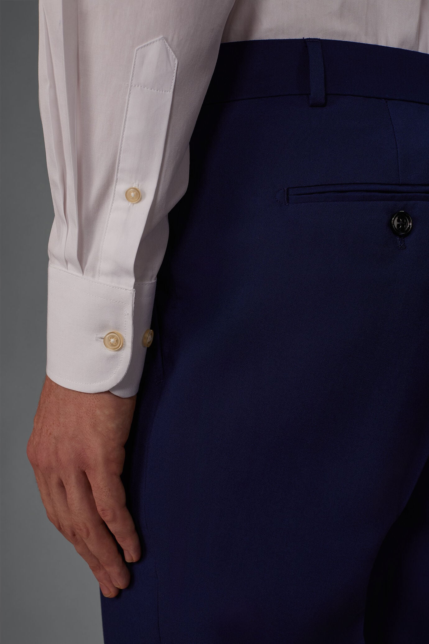 Camicia classica uomo 100% cotone image number 3