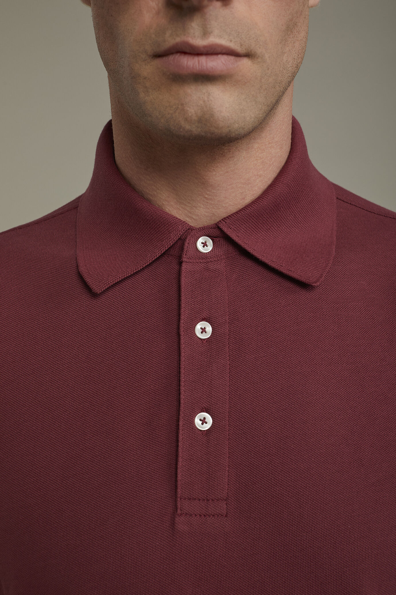 Polo uomo manica corta 100% cotone piquet  regular fit image number 3