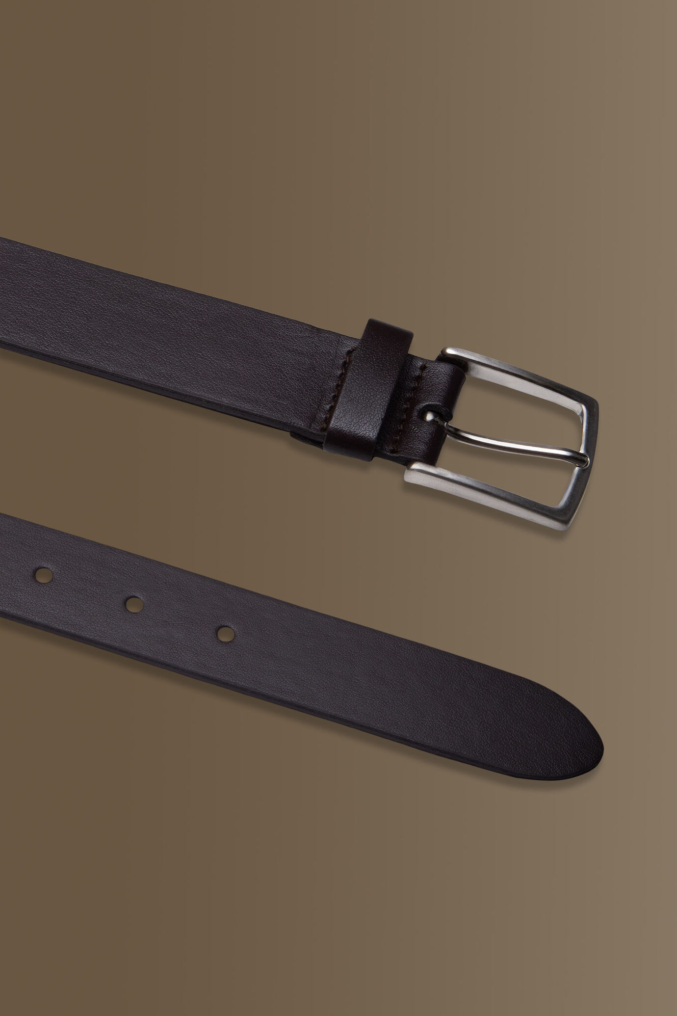 Classic belt combined leather image number 1