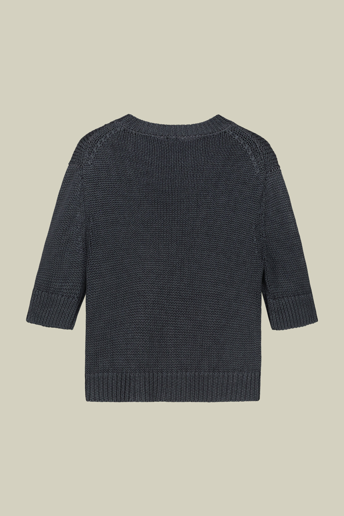 Maglia donna crochet manica corta girocollo image number 4