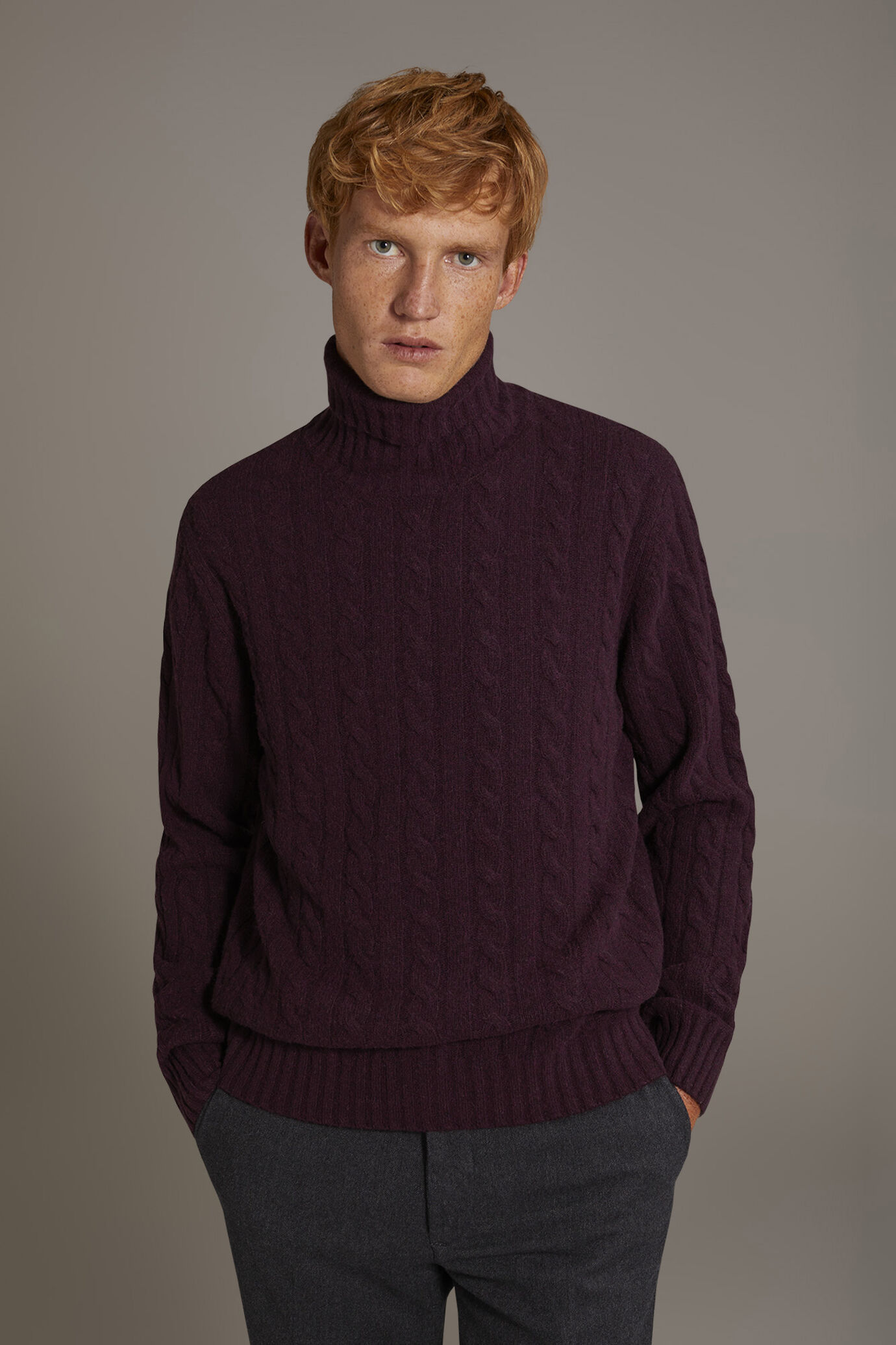 Turtleneck lambswool blend sweater image number 1