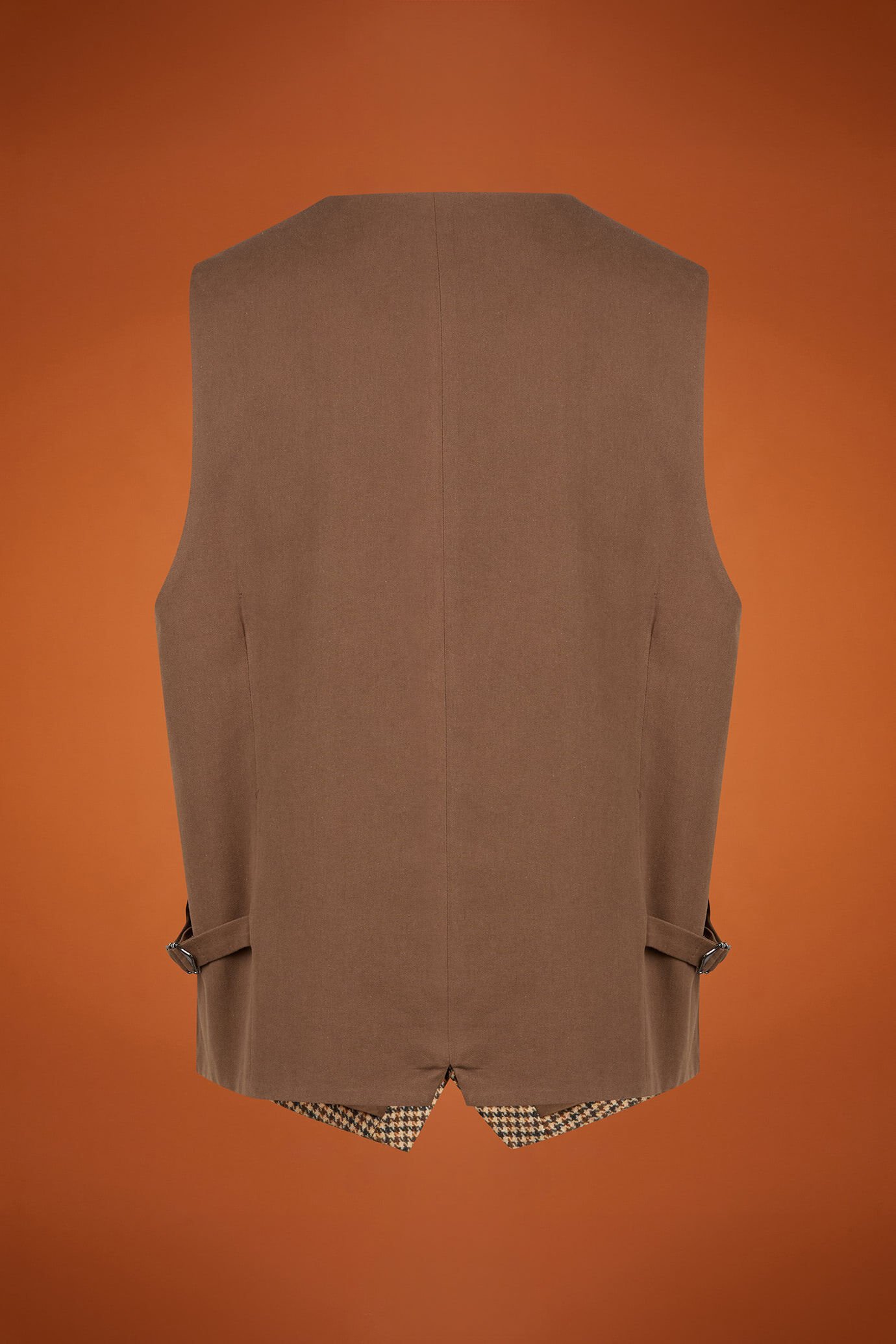 Gilet uomo classico tessuto pied de poule Wool Blend regular fit image number 5