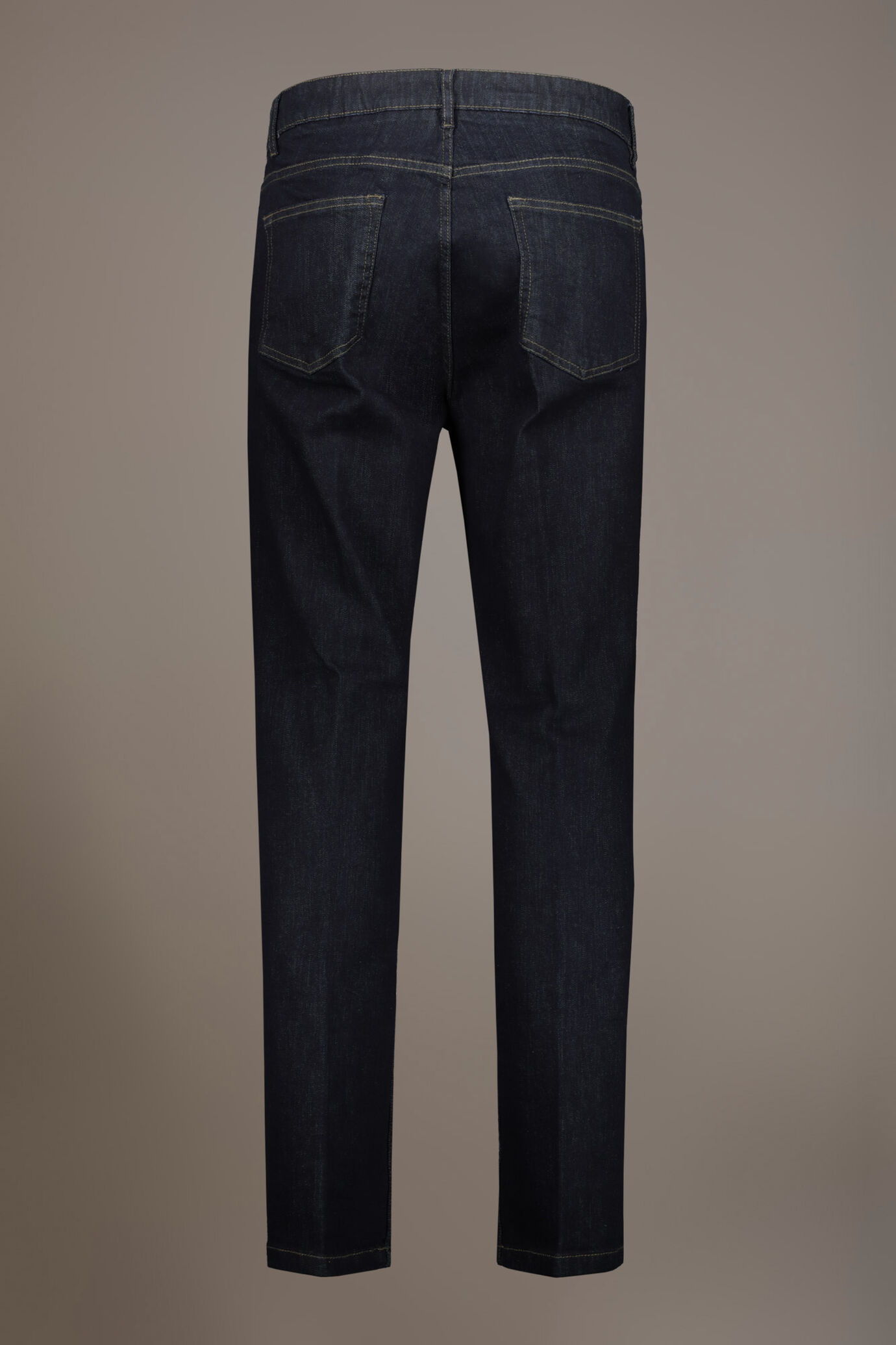 Regular fit denim 5 pockets trousers in denim fabric image number 7
