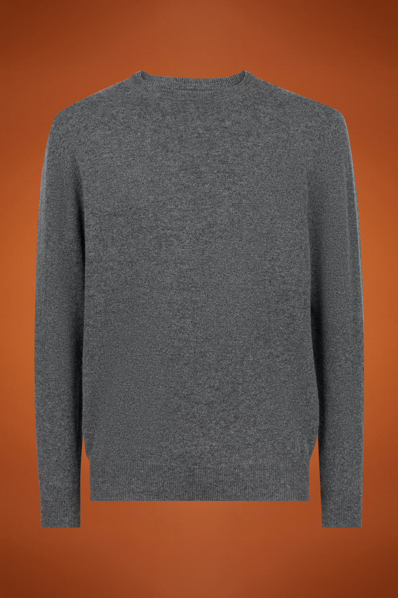 Pull homme à col rond, 100% cachemire, coupe classique image number 4