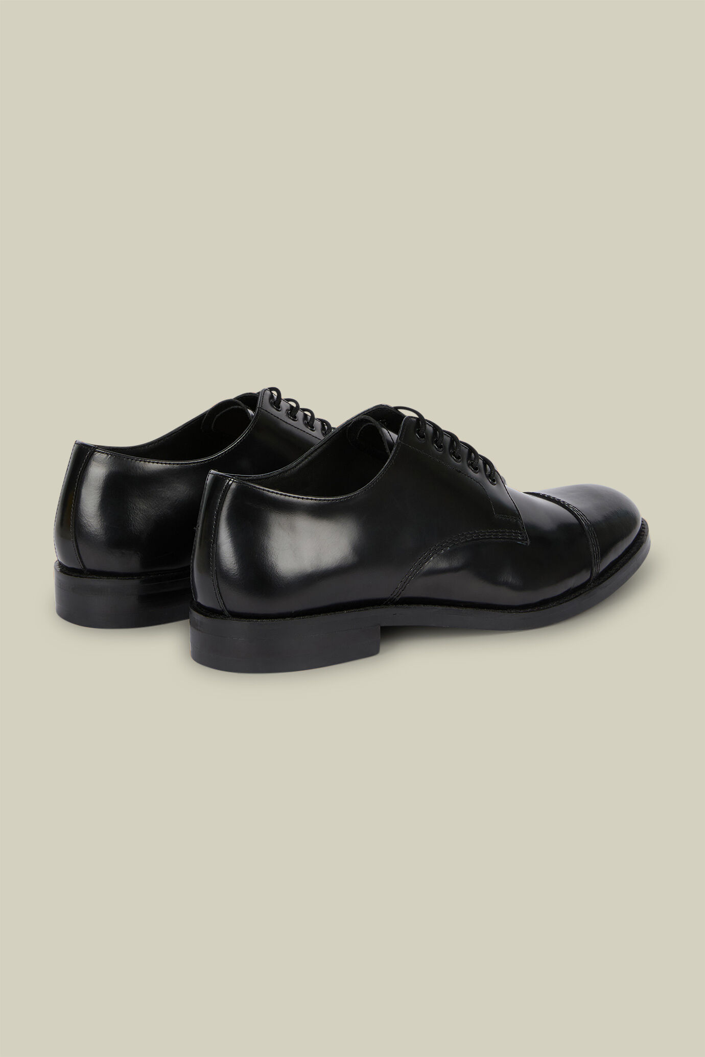 Chaussures derby pour homme, 100% cuir véritable avec semelle en caoutchouc image number 2