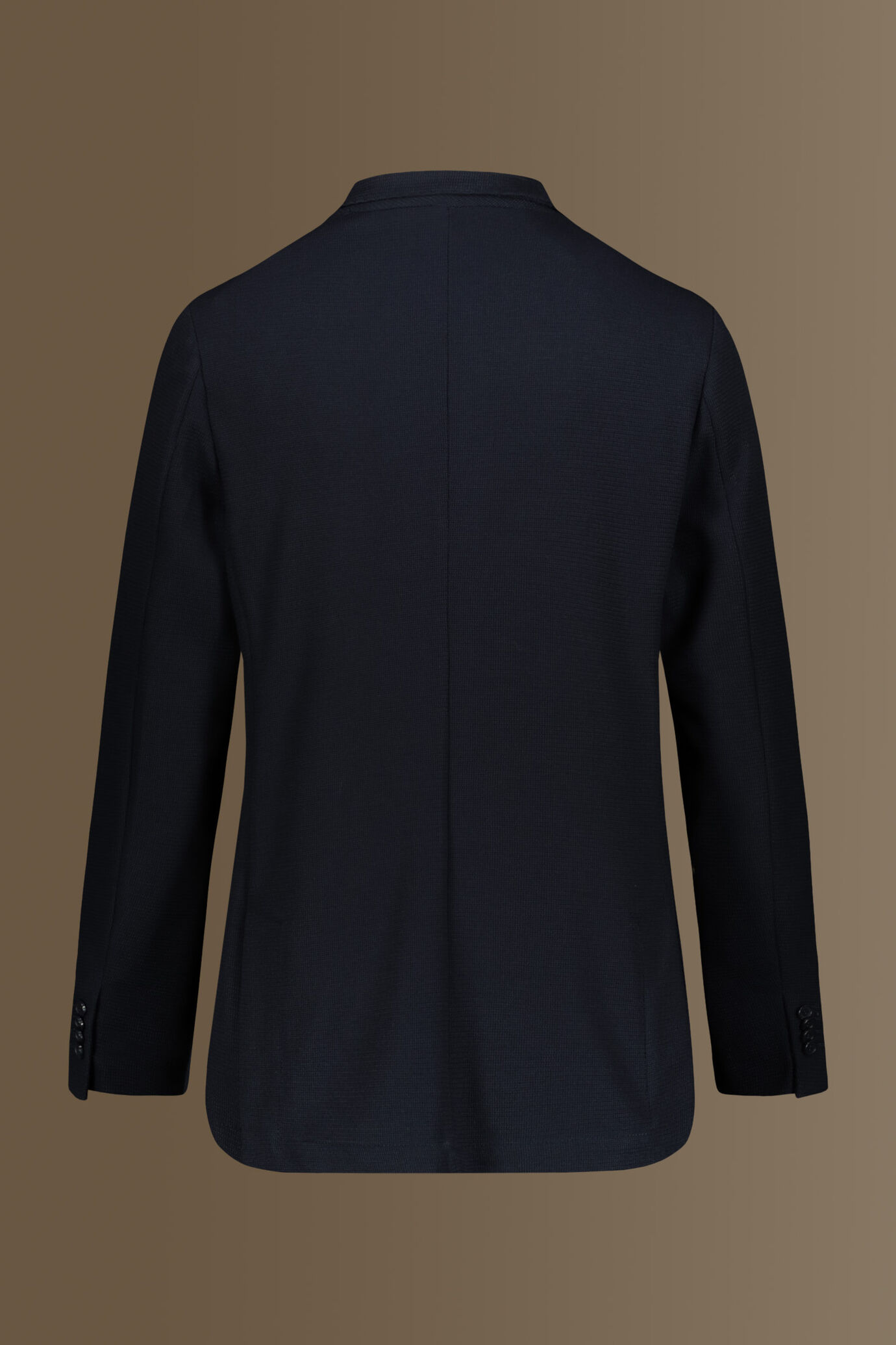 Giacca uomo monopetto in jersey piquet con tasca a toppa dark blue Made in italy image number 1