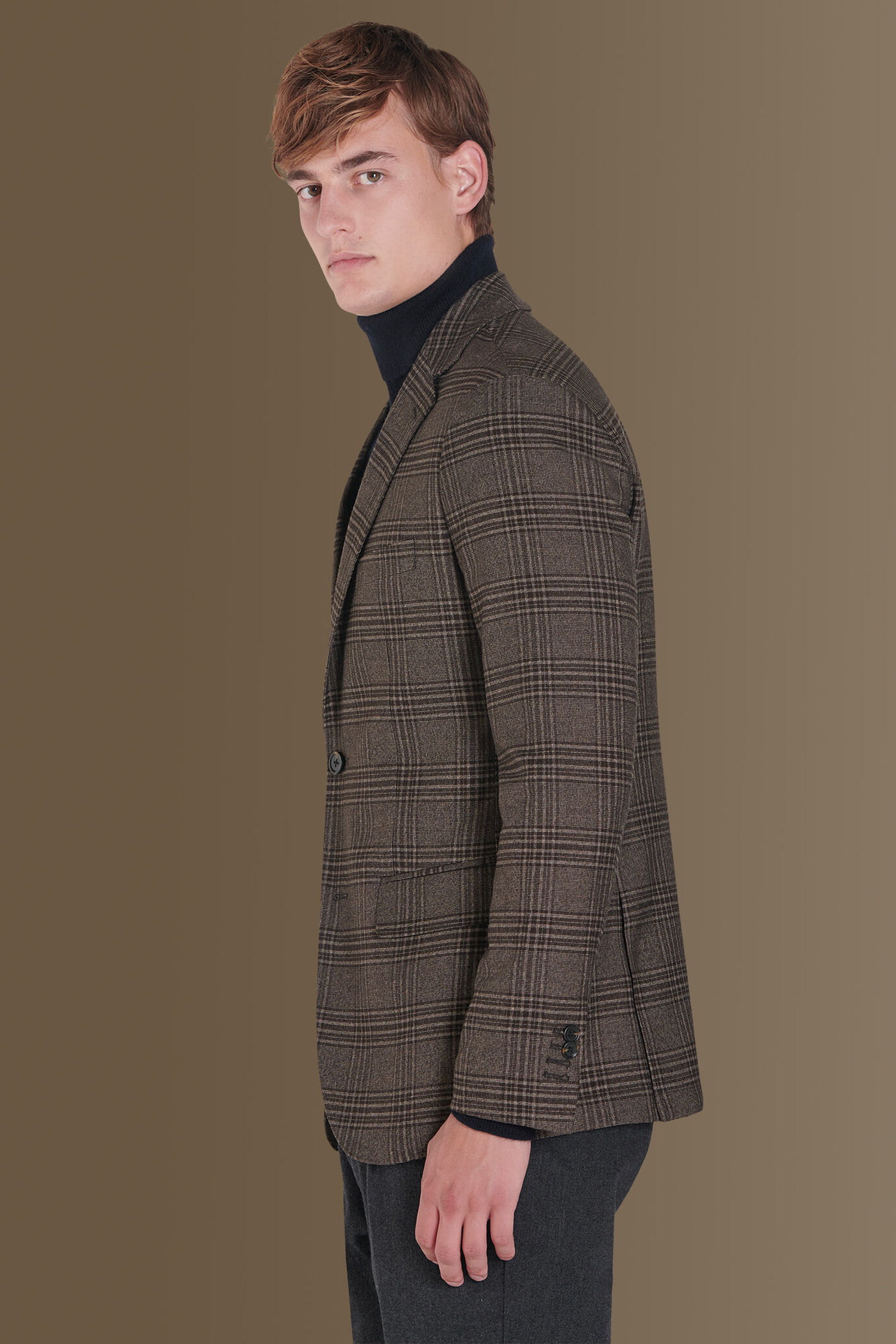 Single breasted check jacket image number 2