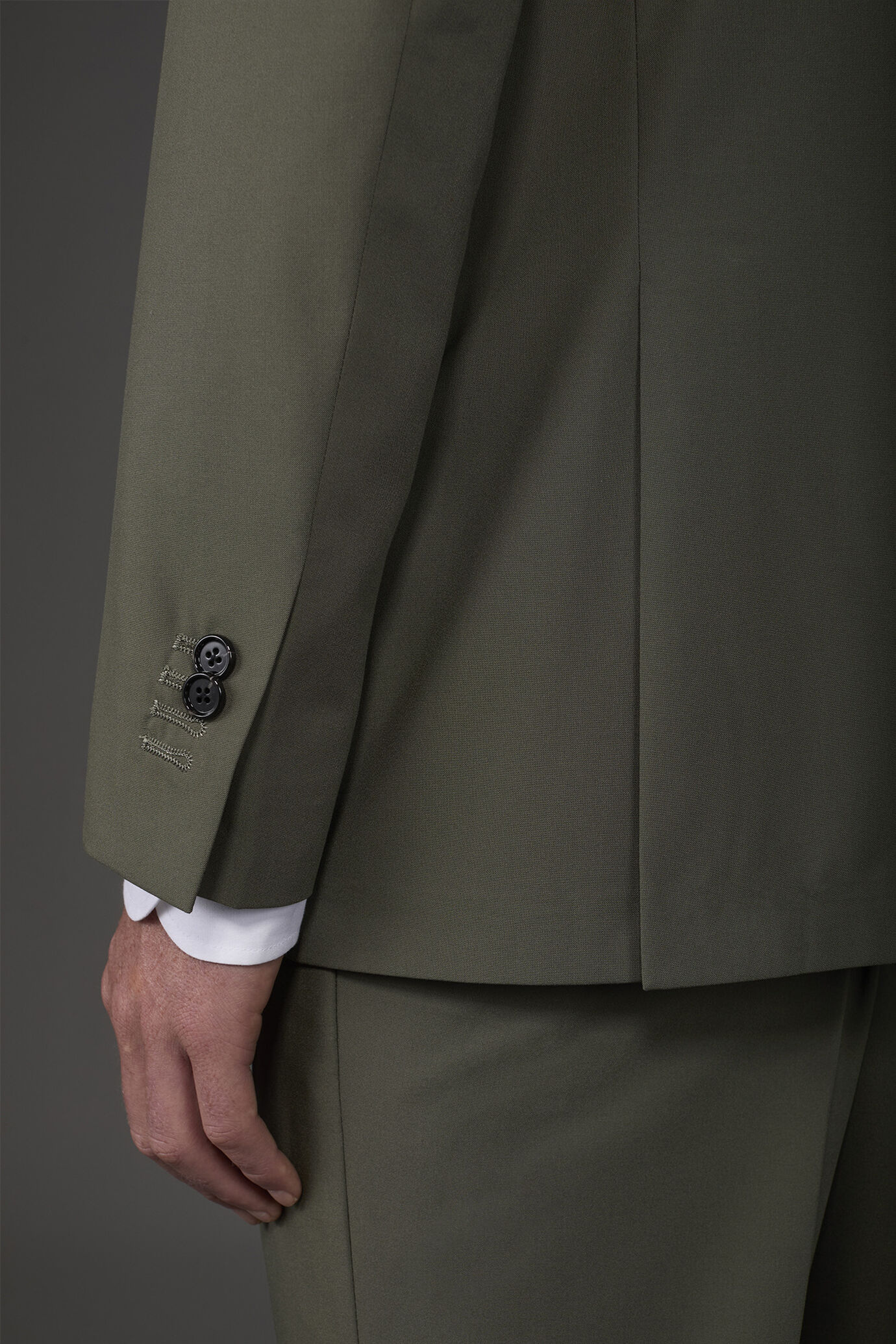 Single-breasted men's Super-Light suit with flat front trousers image number 3