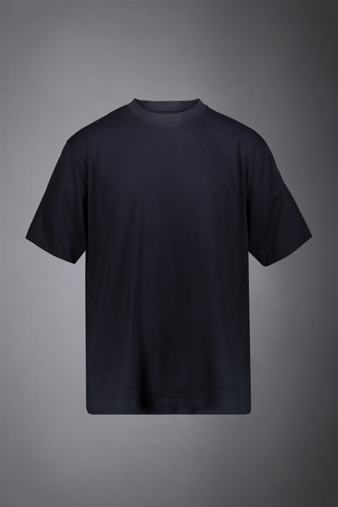 T-shirt uomo girocollo in puro cotone maniche corte e collo alto image number 4