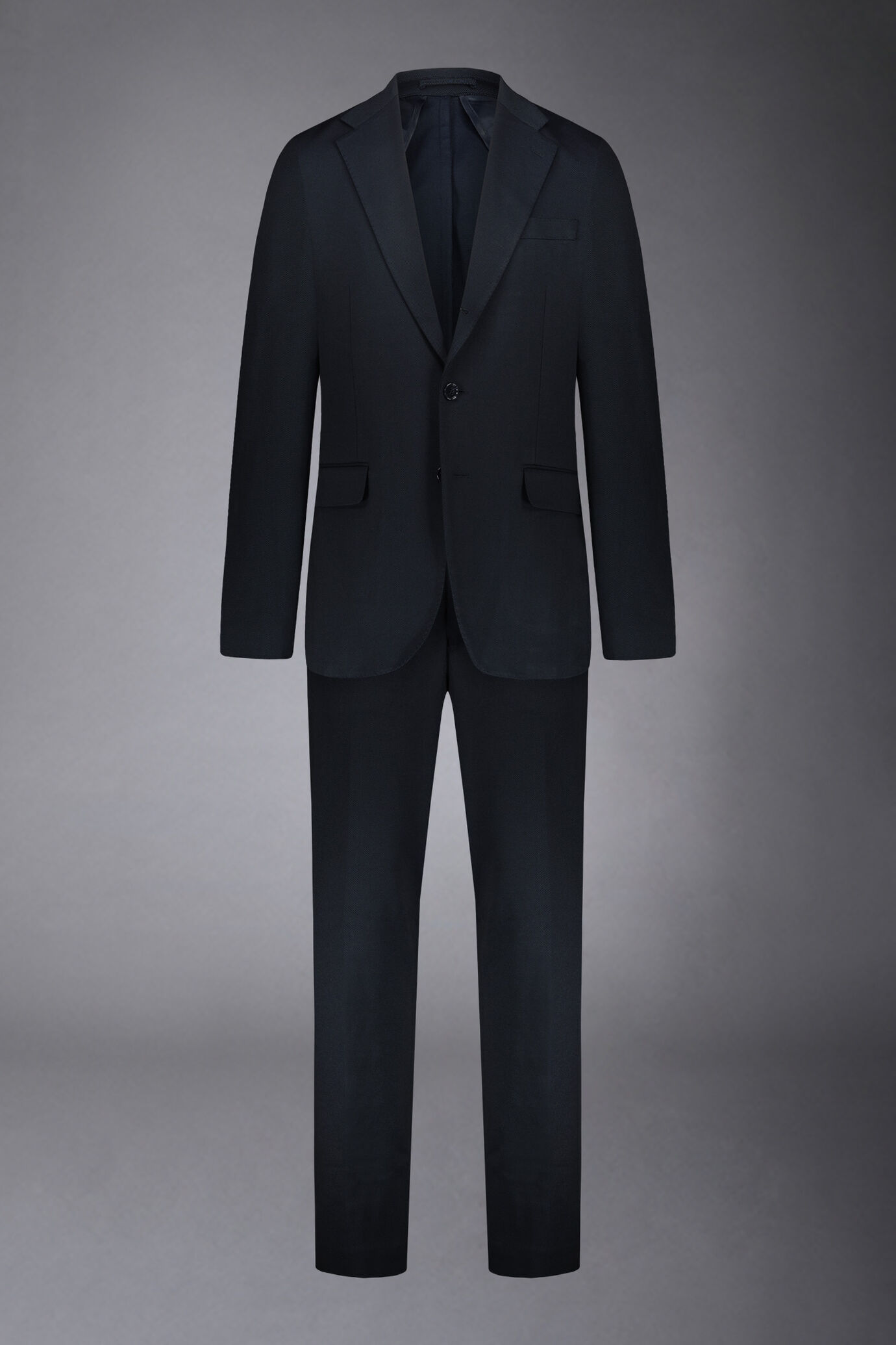 Regular Fit einreihiger Anzug aus Jersey-Stoff image number 9