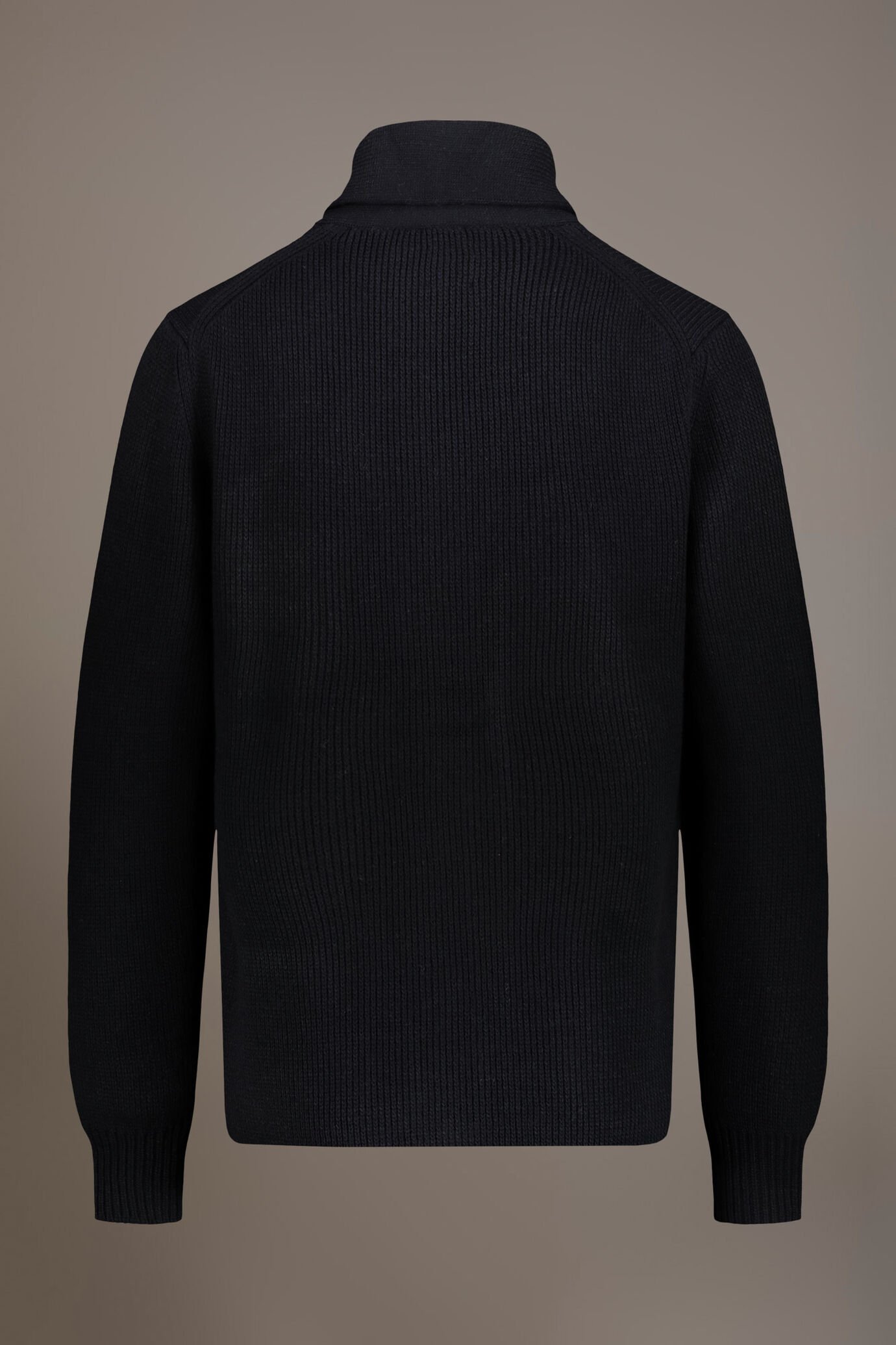 Cardigan misto lana lavorazione a costa inglese image number 5