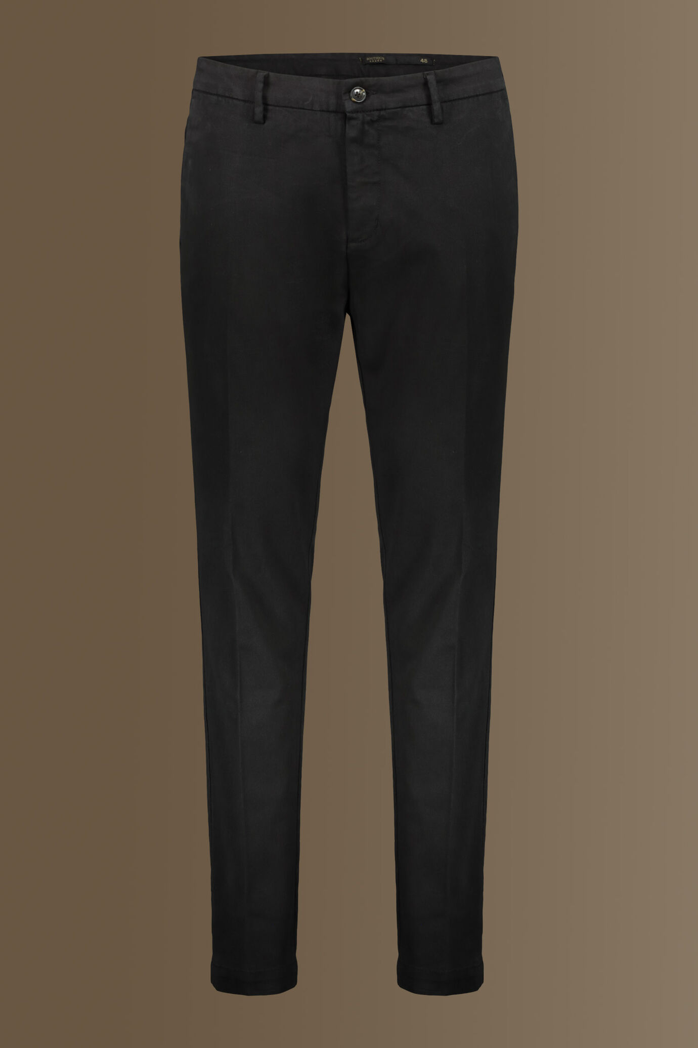 Mississhop Pantaloni Chino Elasticizzati Donna – Modello Classico Con Cintura In Tessuto, Beige, Taglie Forti XXL (44-46)