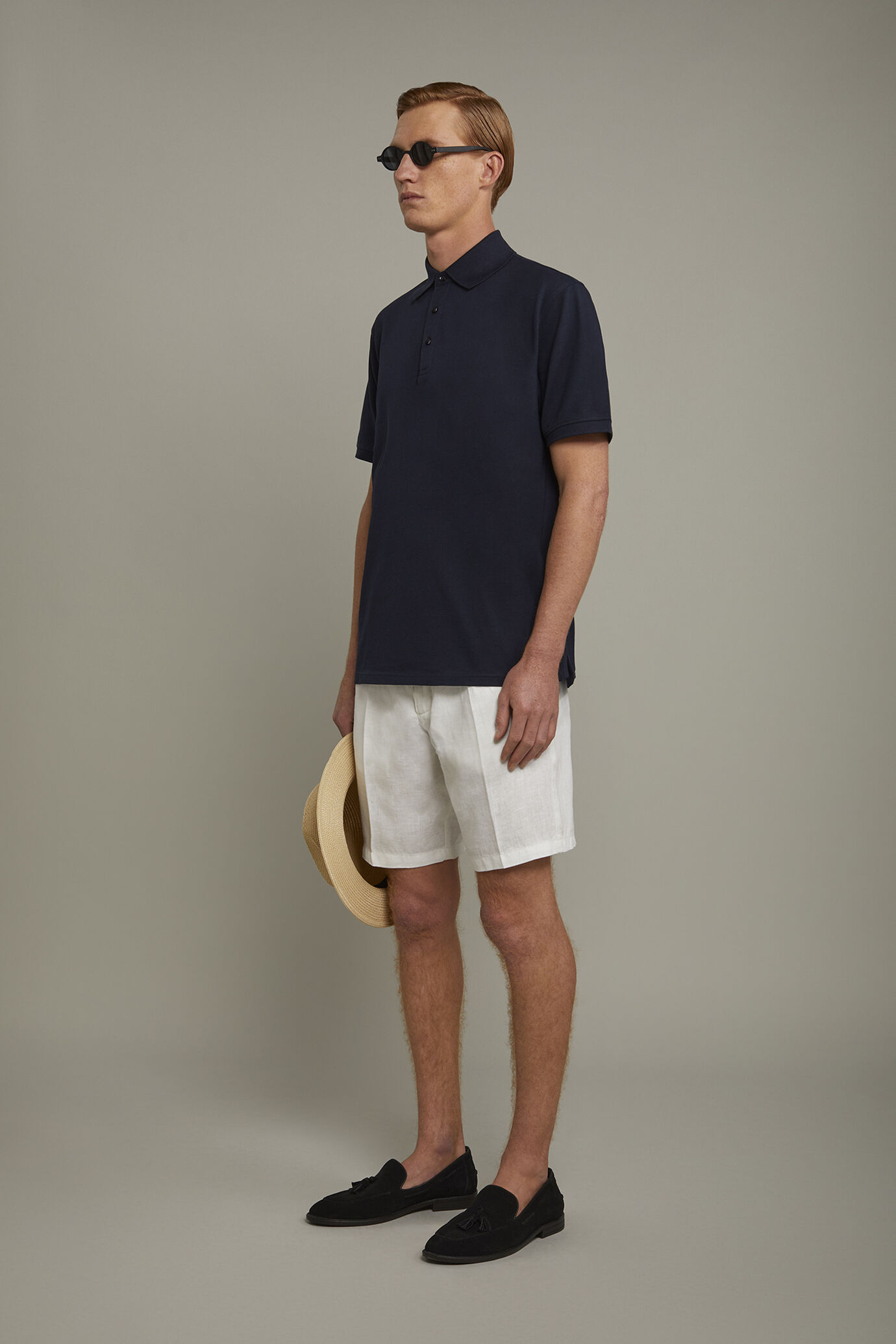 Polo homme à manches courtes en 100 % coton piqué, coupe régulière image number 1