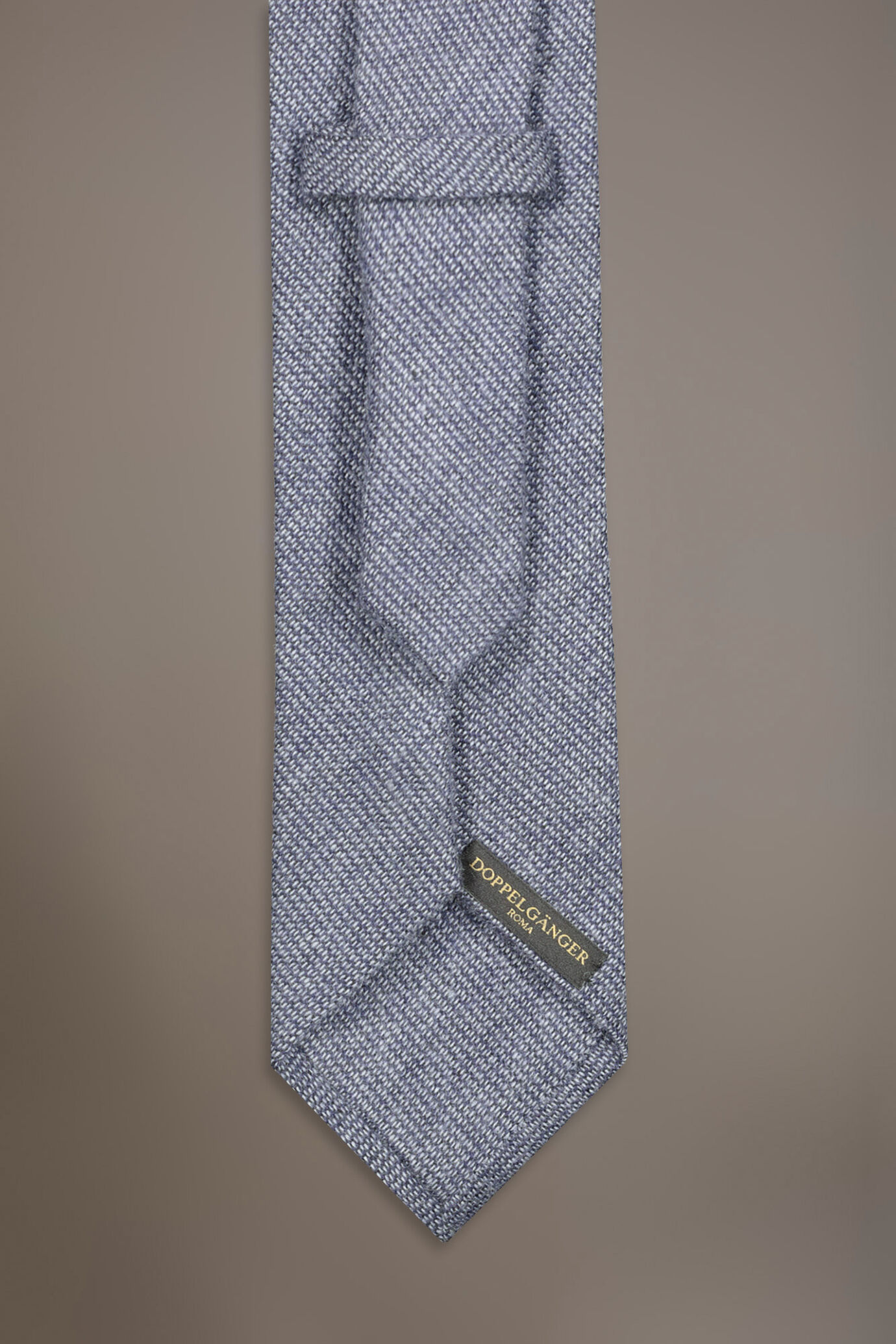 Wool blend tie with brushed effect image number 1