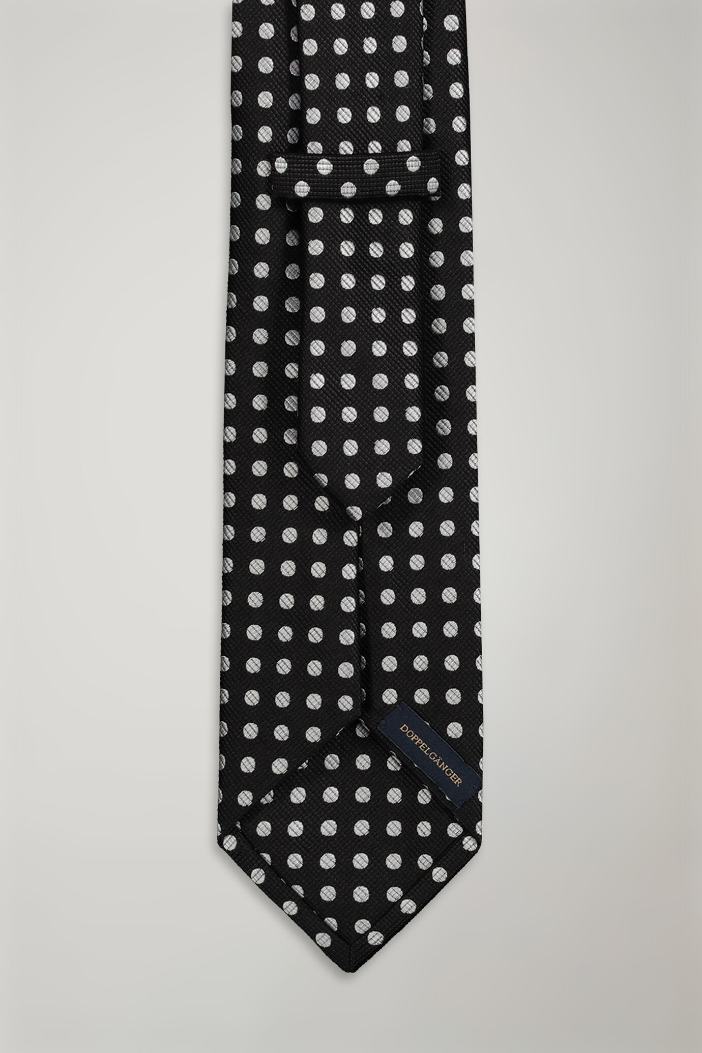 Men's tie pois pattern bamboo image number 1