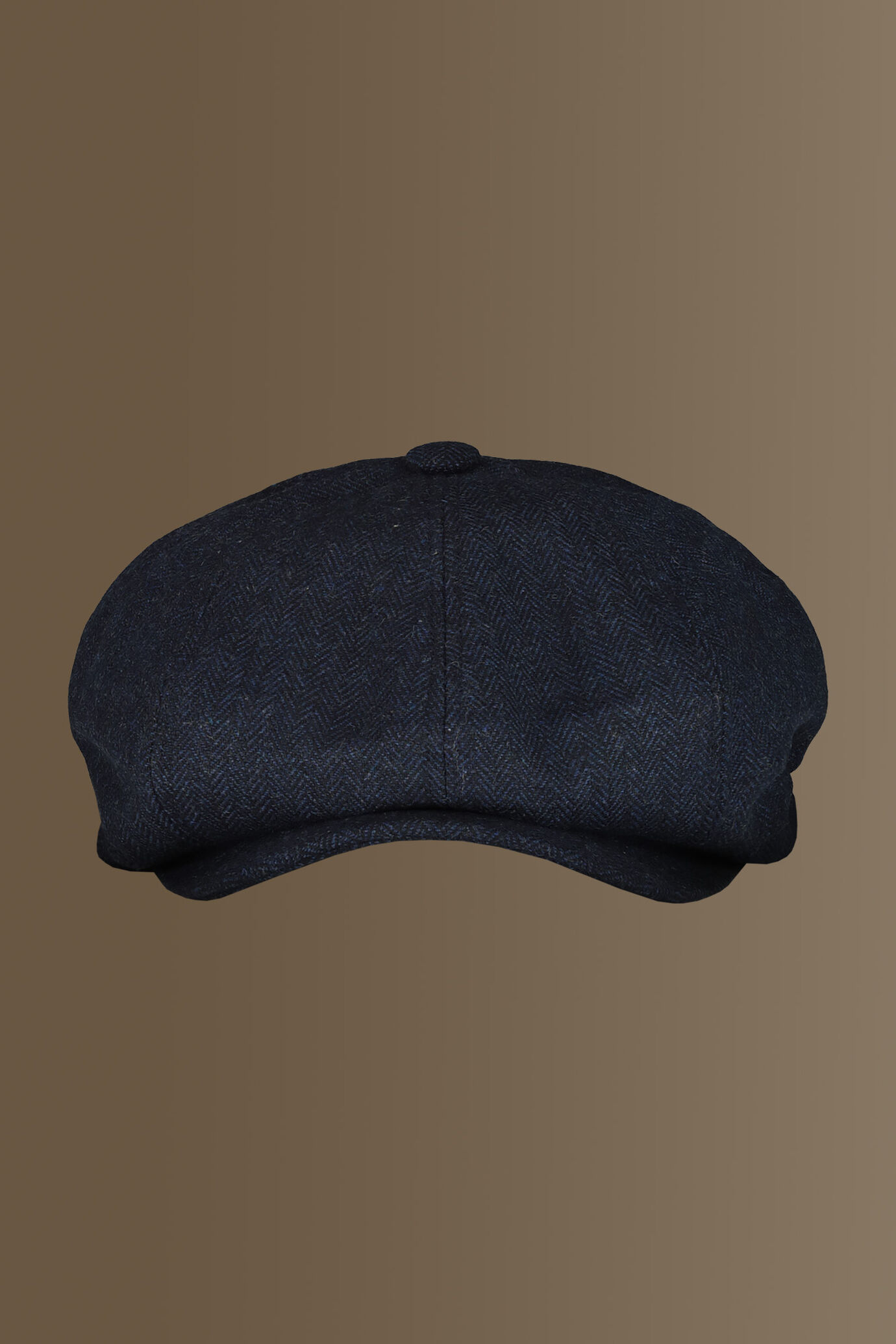 Newsboy hat wool blend harringbone fabric image number 0
