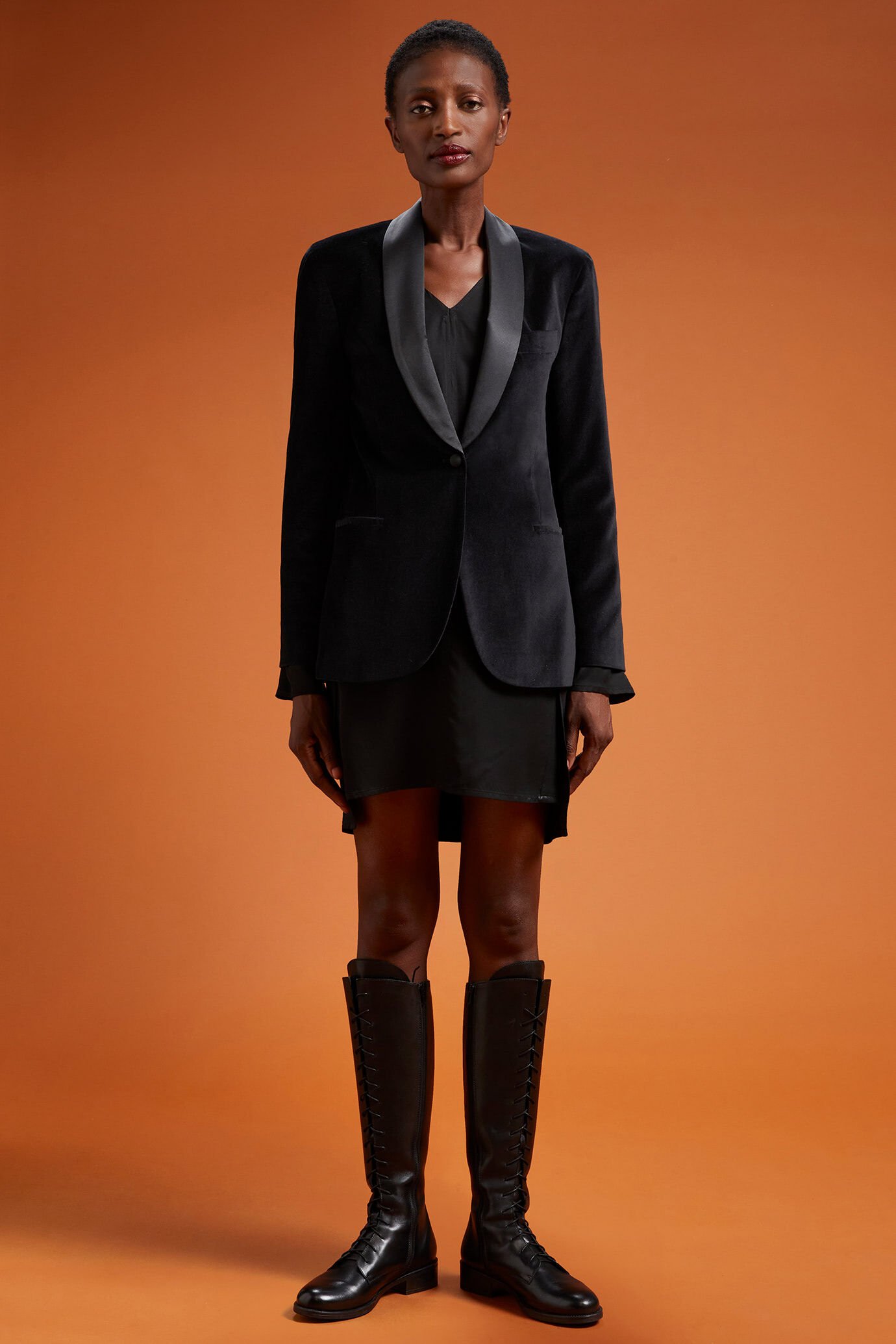 Giacca Imbottita Giacca In Velluto Nero Donna Piumino Corto Da