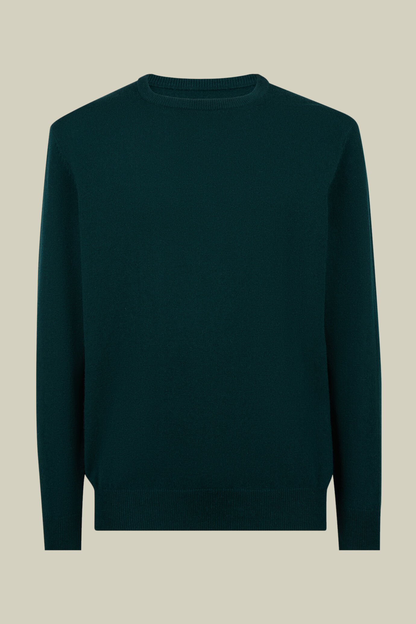 Round neck sweater 100% cashmere