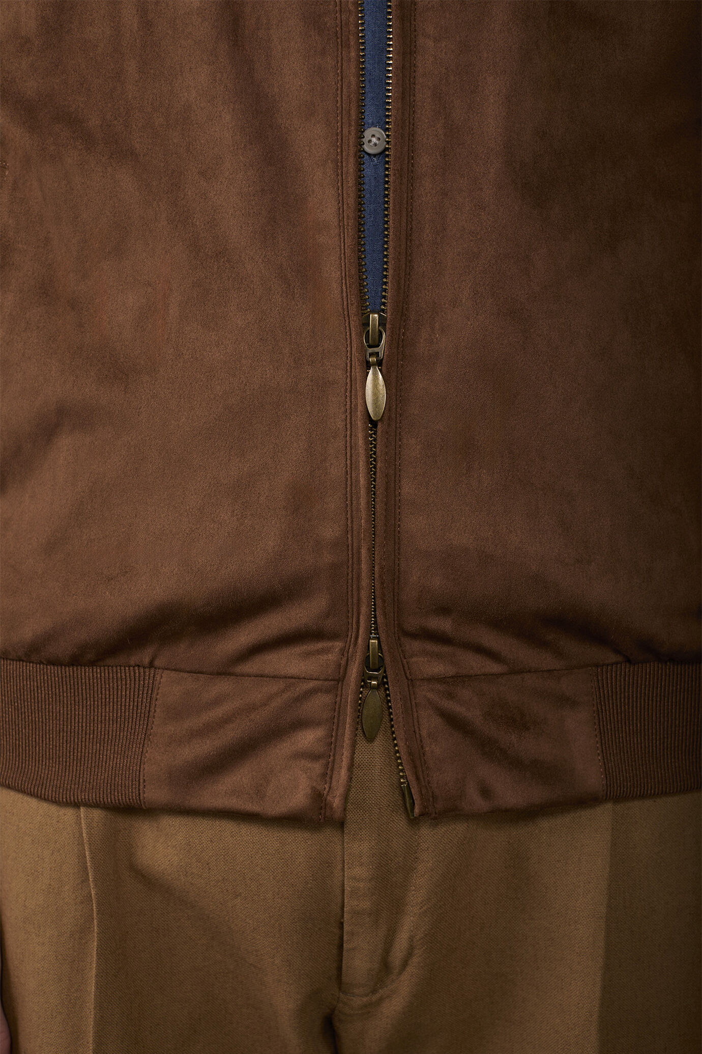 Men's Herrington jacket with suede effect fabric image number 3