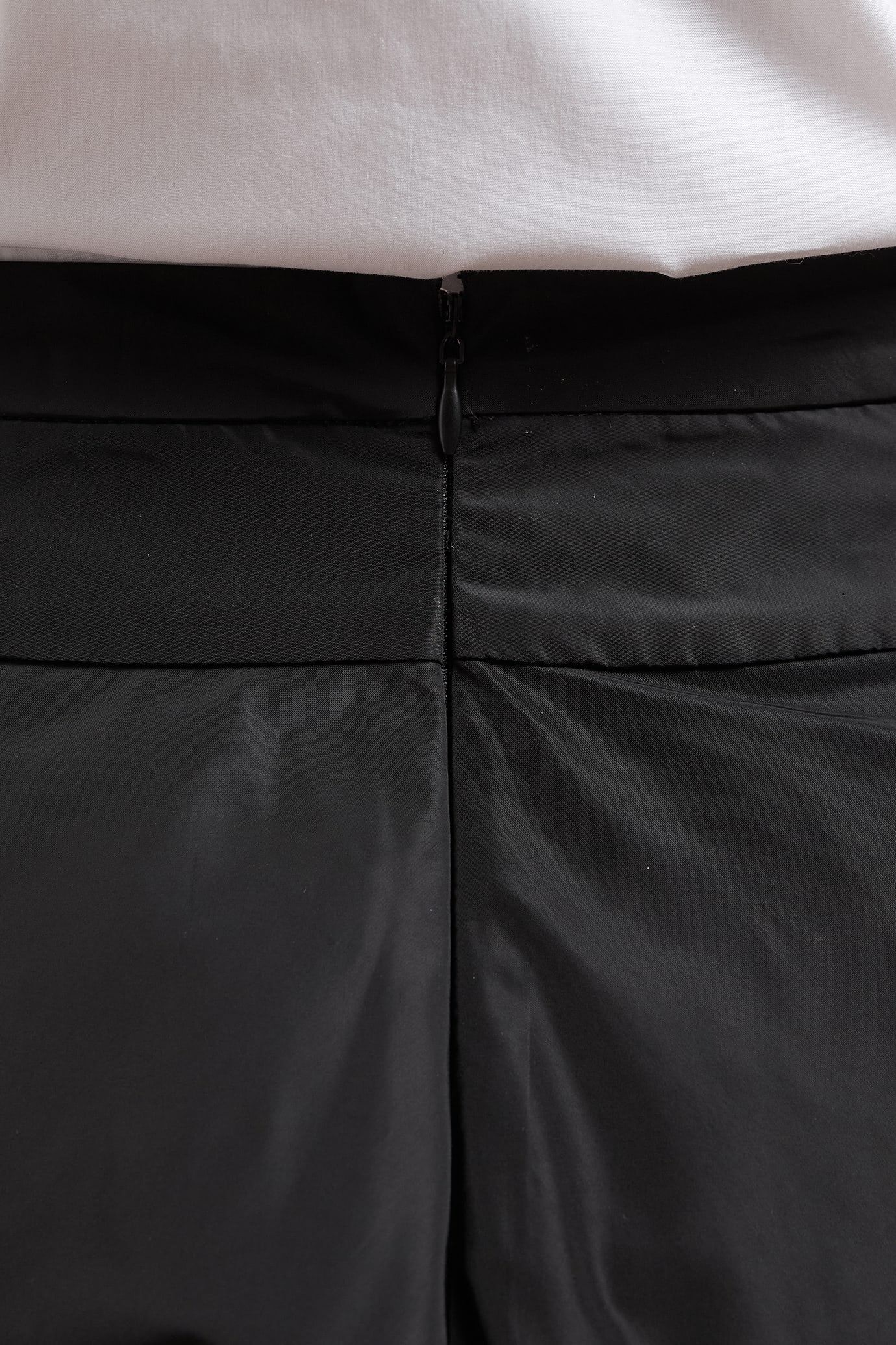 Gonna donna mezza ruota in taffetà con baschina regular fit image number 3