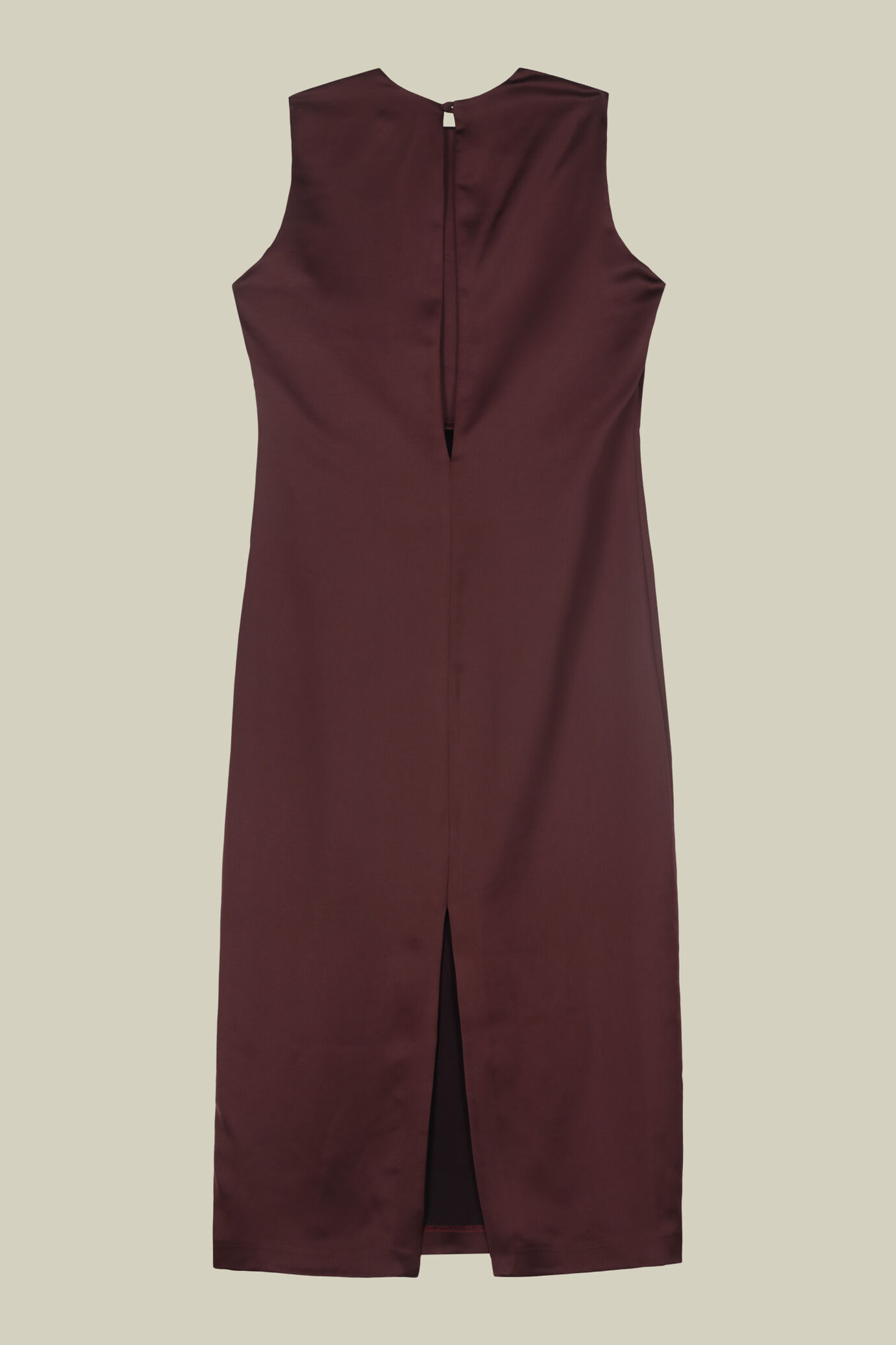 Langes Damenkleid mit Rundhalsausschnitt und Rückenöffnung image number 5