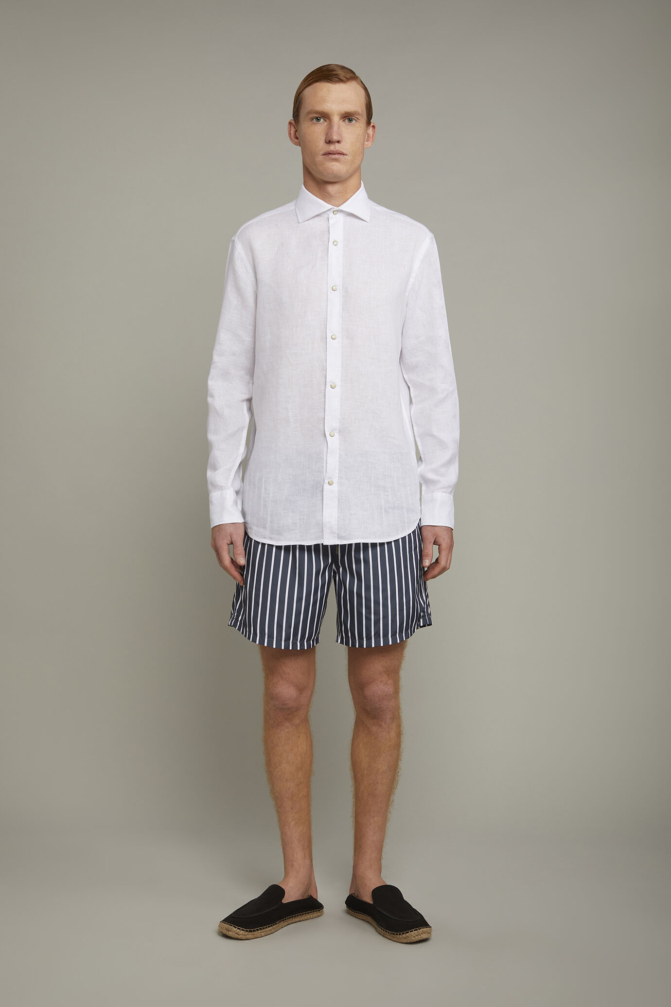 Costume da mare uomo fantasie a righe image number 2