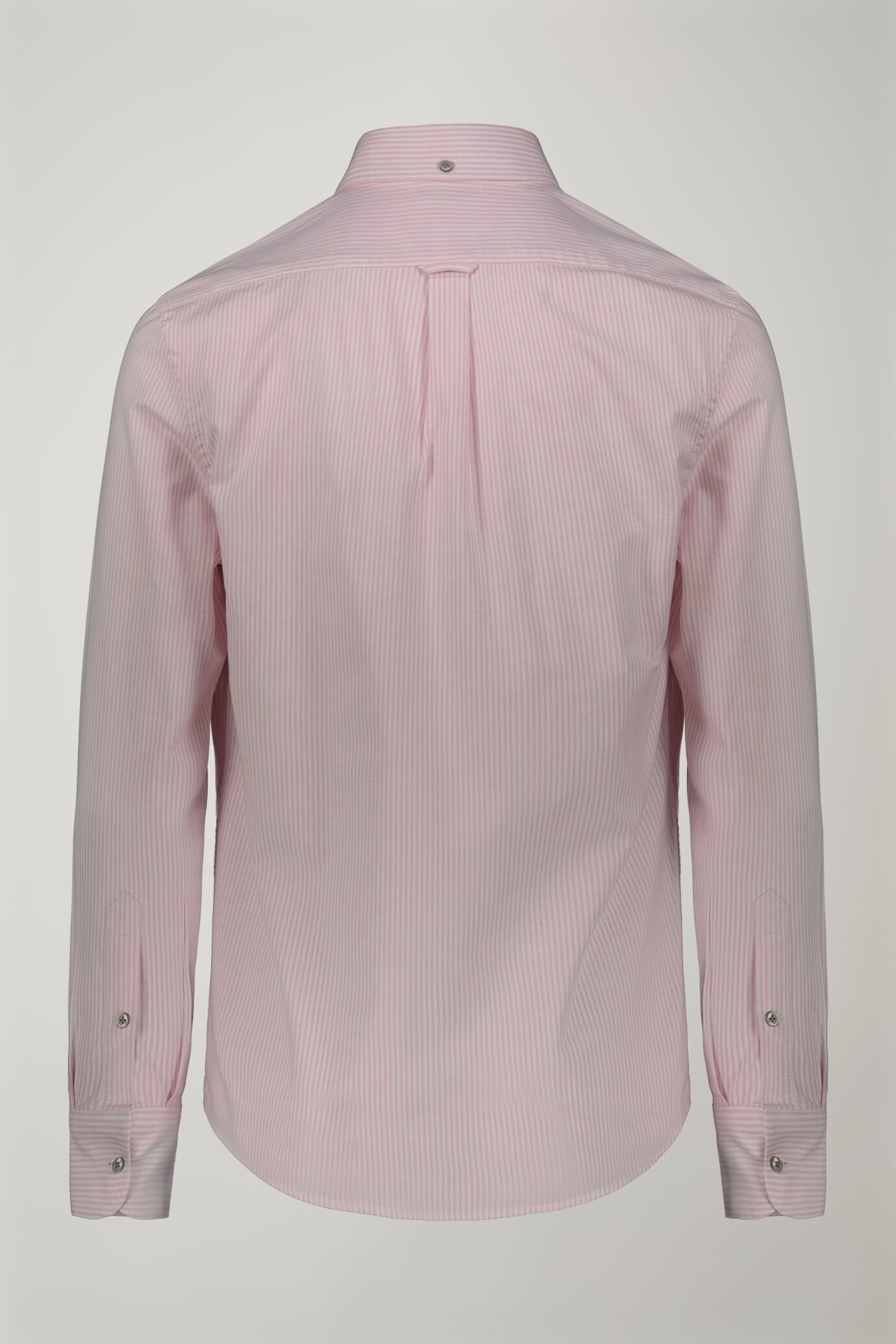 Camicia classica uomo collo button down tessuto Oxford rigato ultra leggero comfort fit image number 6