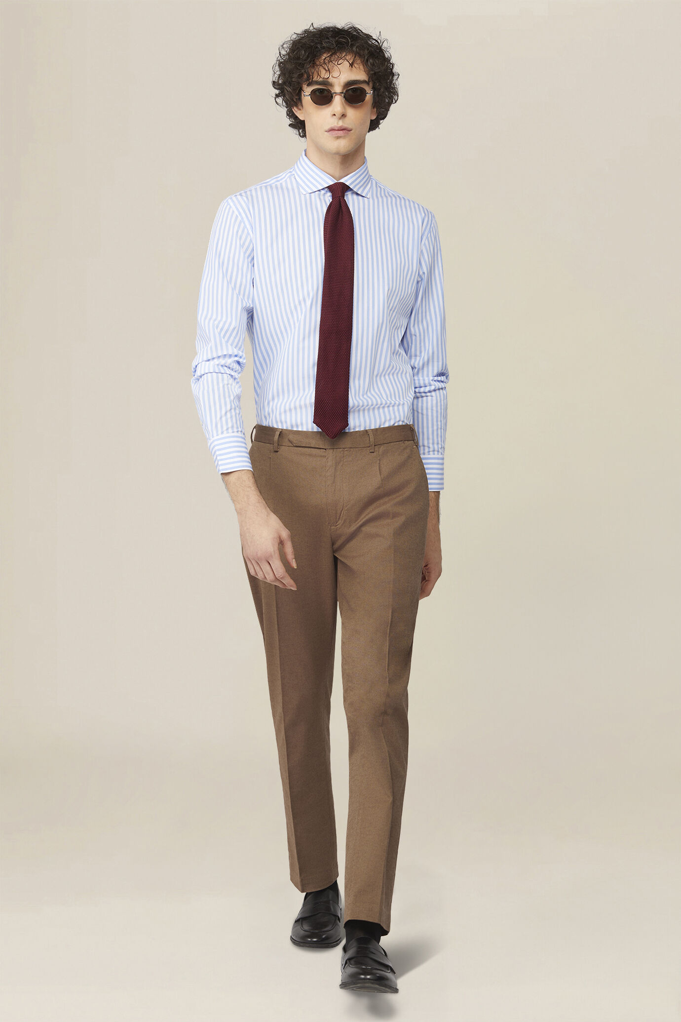 Chemise homme 100 % coton &agrave; larges rayures image number 1