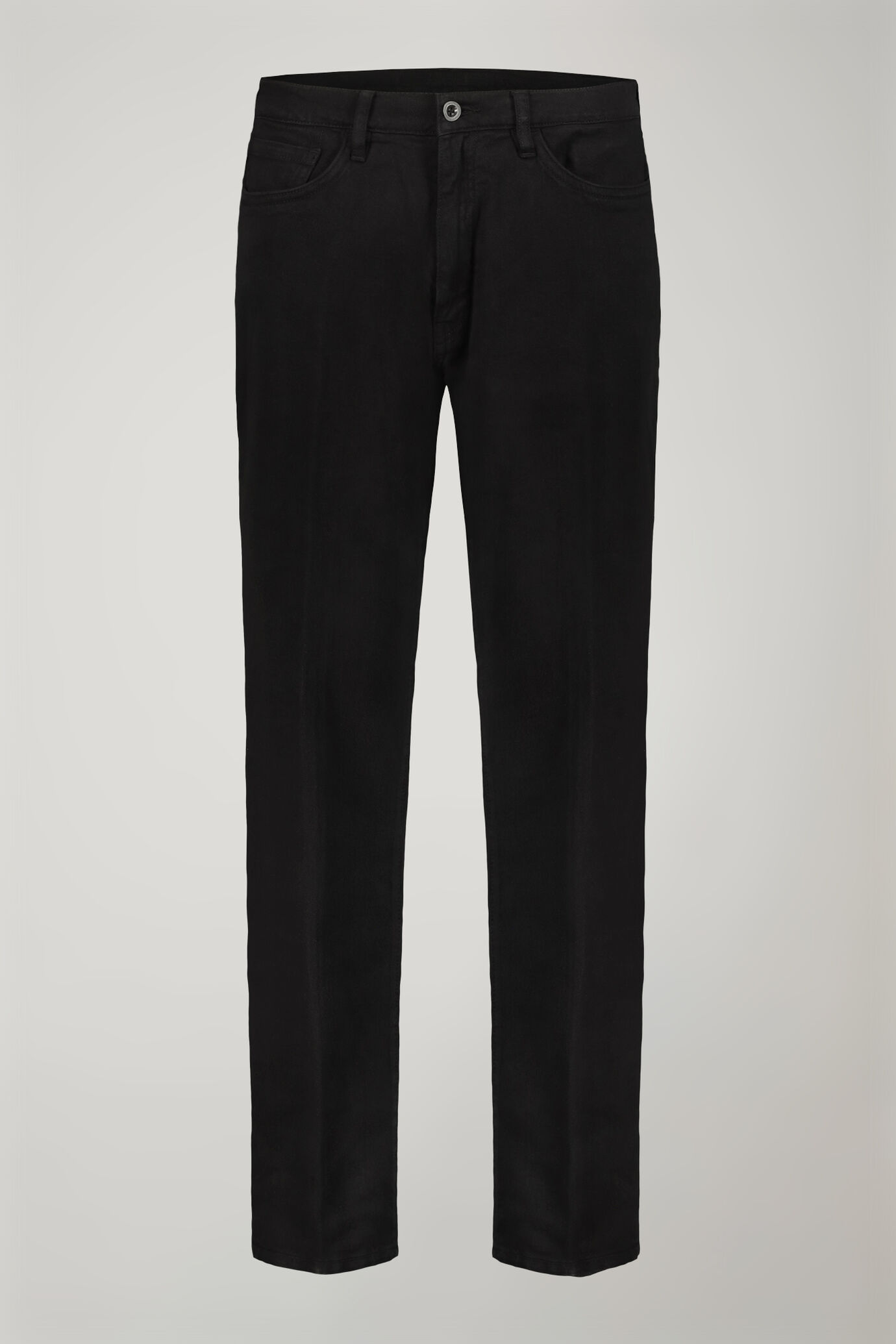 Pantalon homme 5 poches en coton sergé stretch coupe régulière image number 4