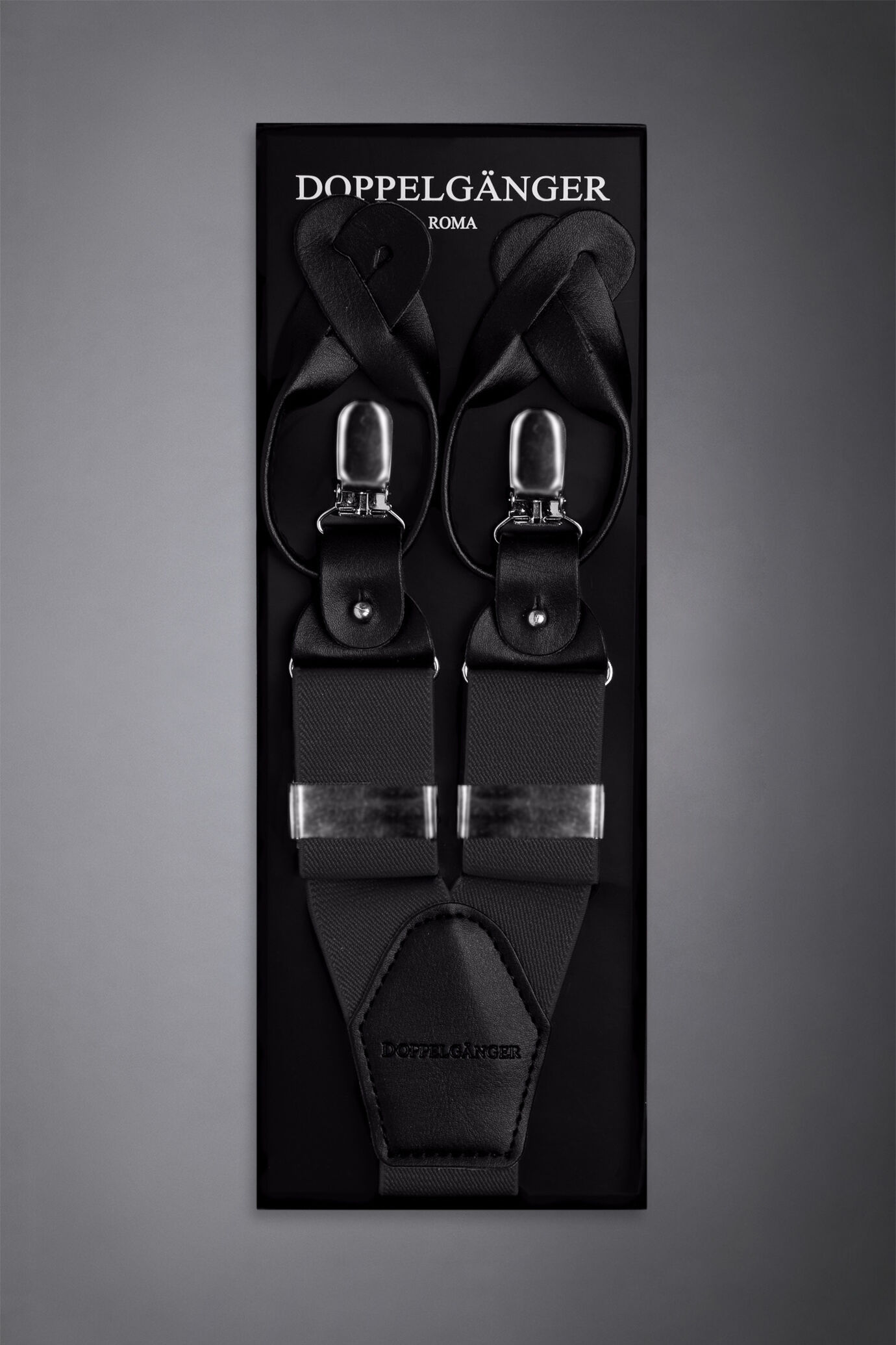 Men's Elastic suspenders solid colour image number 0