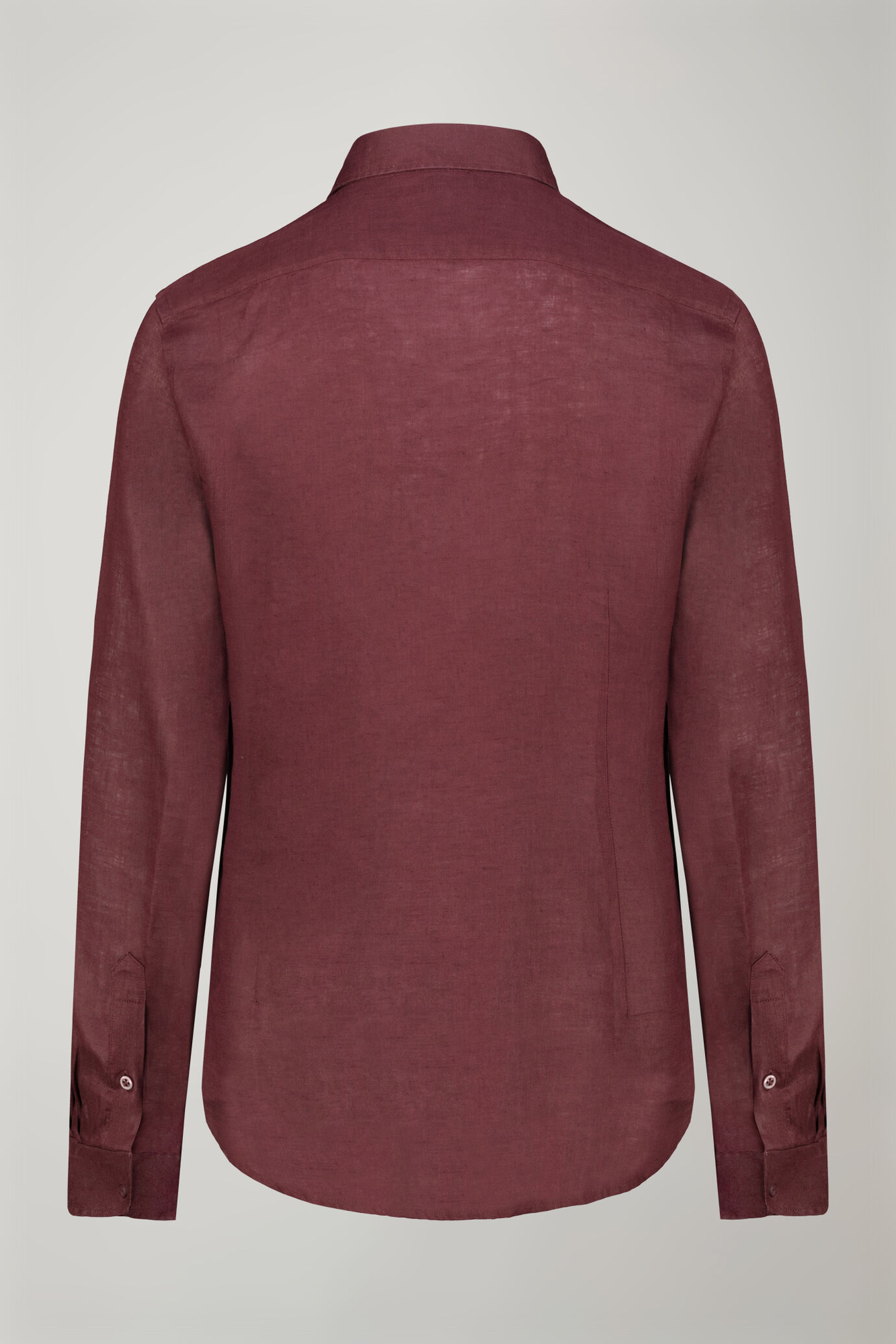 Camicia casual uomo collo classico 100% lino comfort fit image number 6