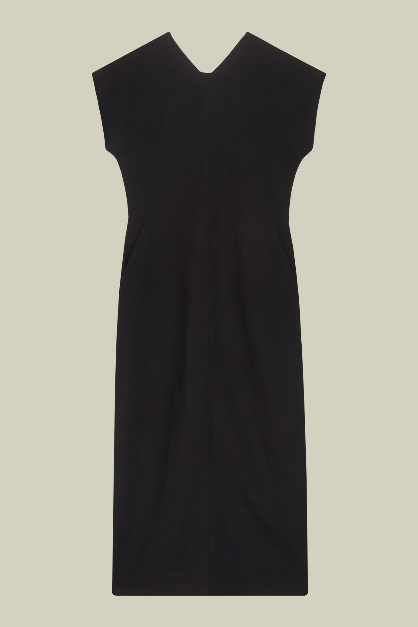 Langes Damenkleid mit Kimono&auml;rmel und R&uuml;ckenausschnitt